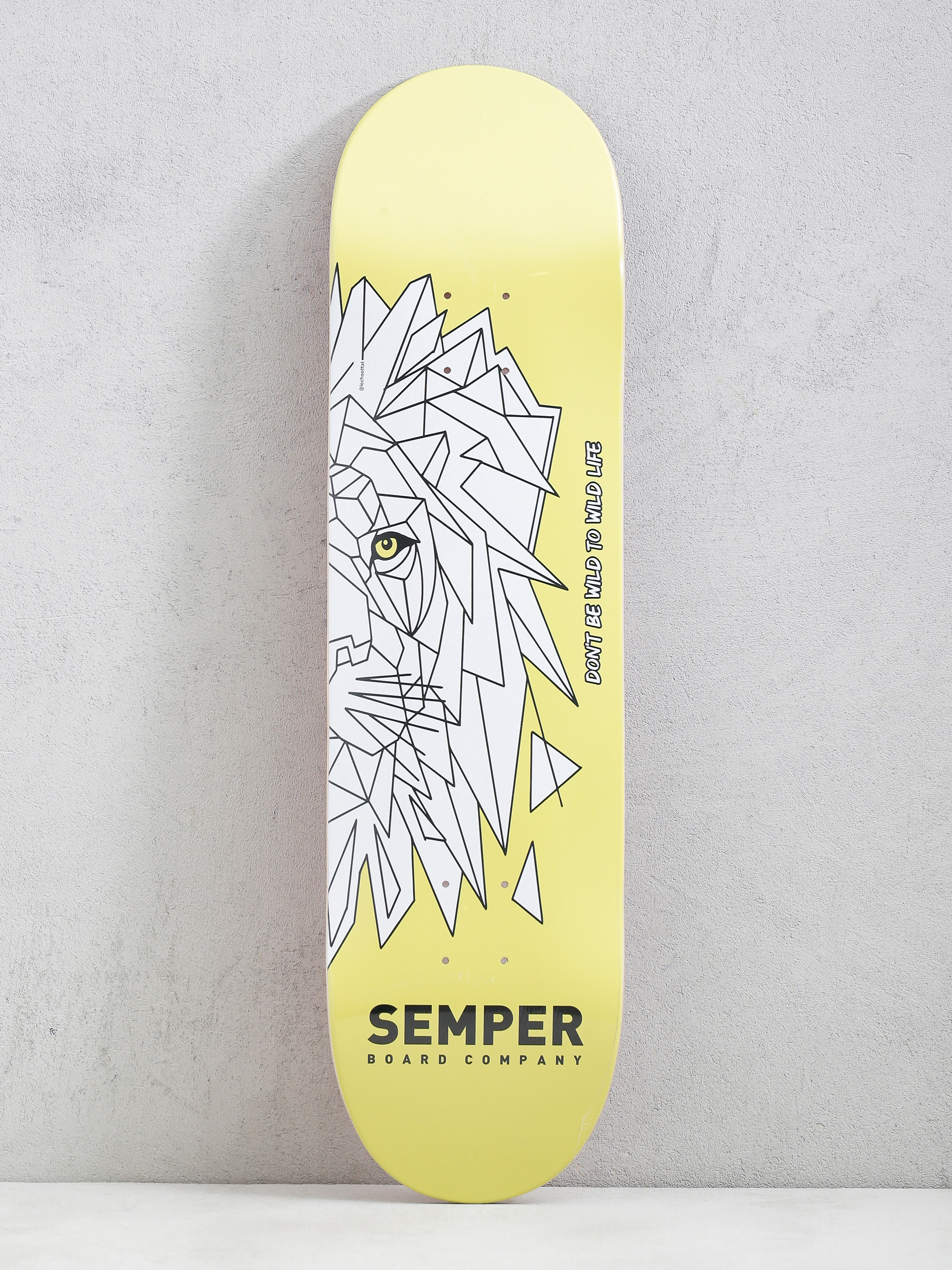 Декa Semper Skateboards Lion (yellow)