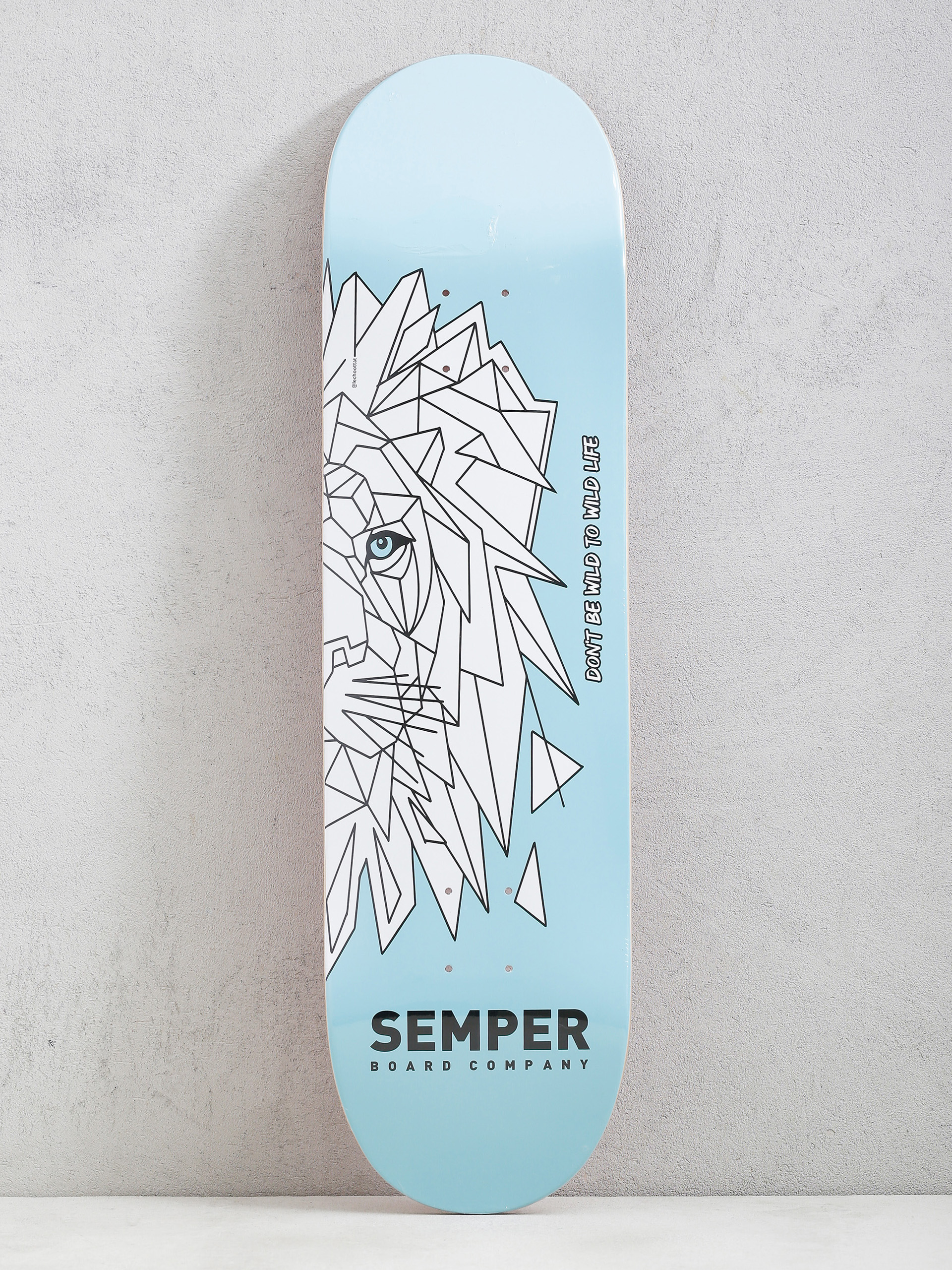 Декa Semper Skateboards Lion (blue)