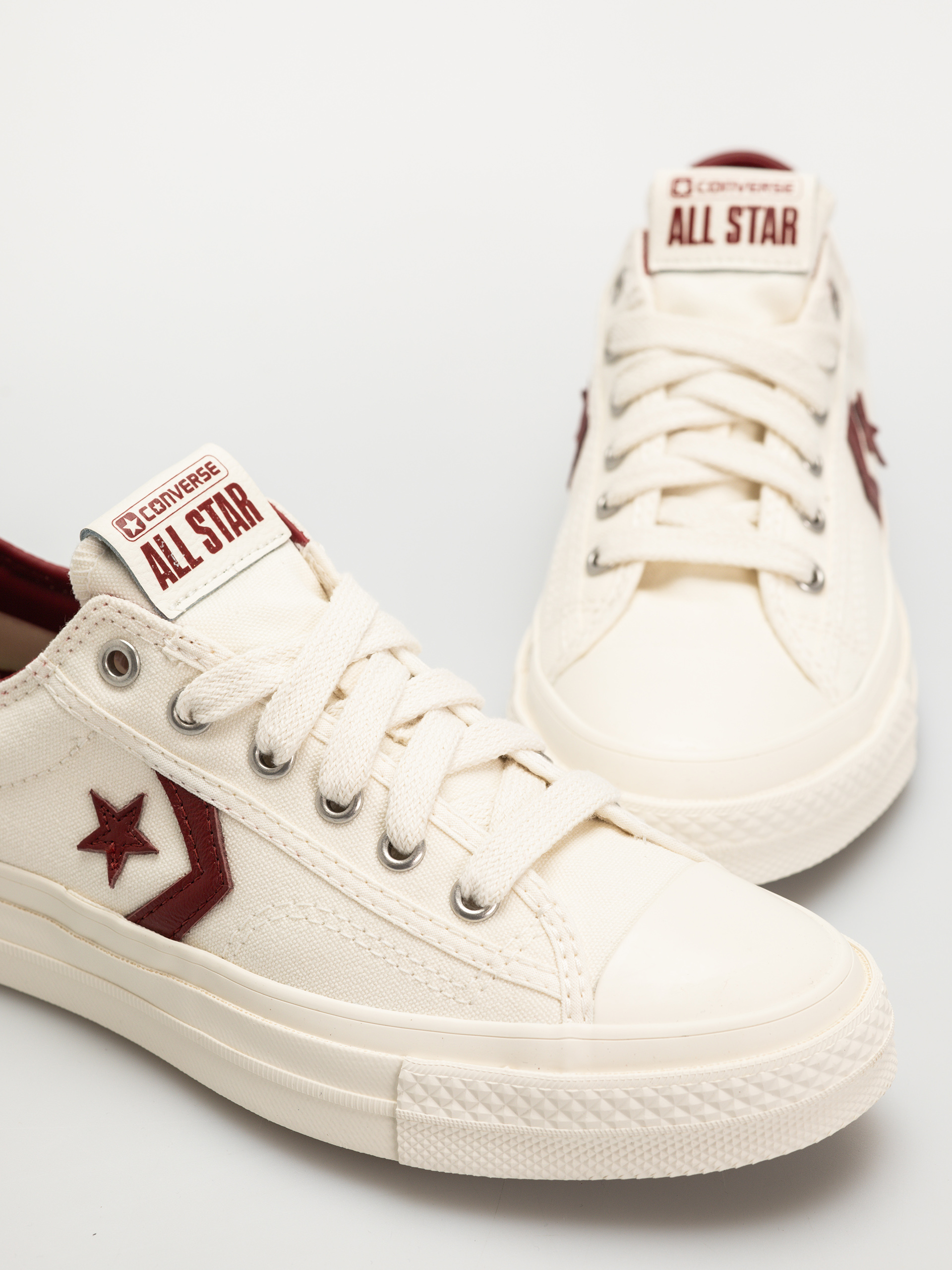 Взуття Converse Star Player 76 Ox (egret/egret/park red)