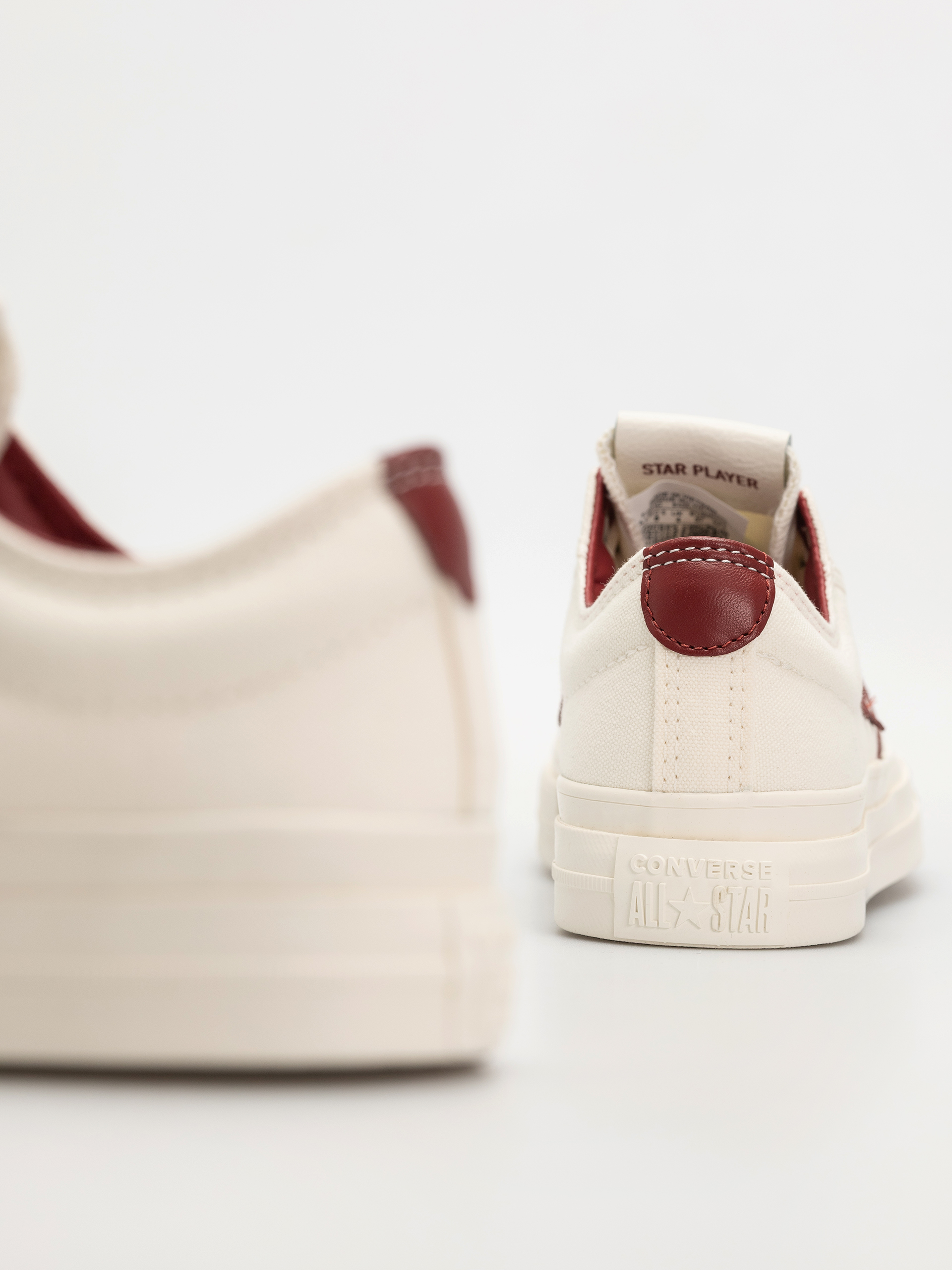 Взуття Converse Star Player 76 Ox (egret/egret/park red)