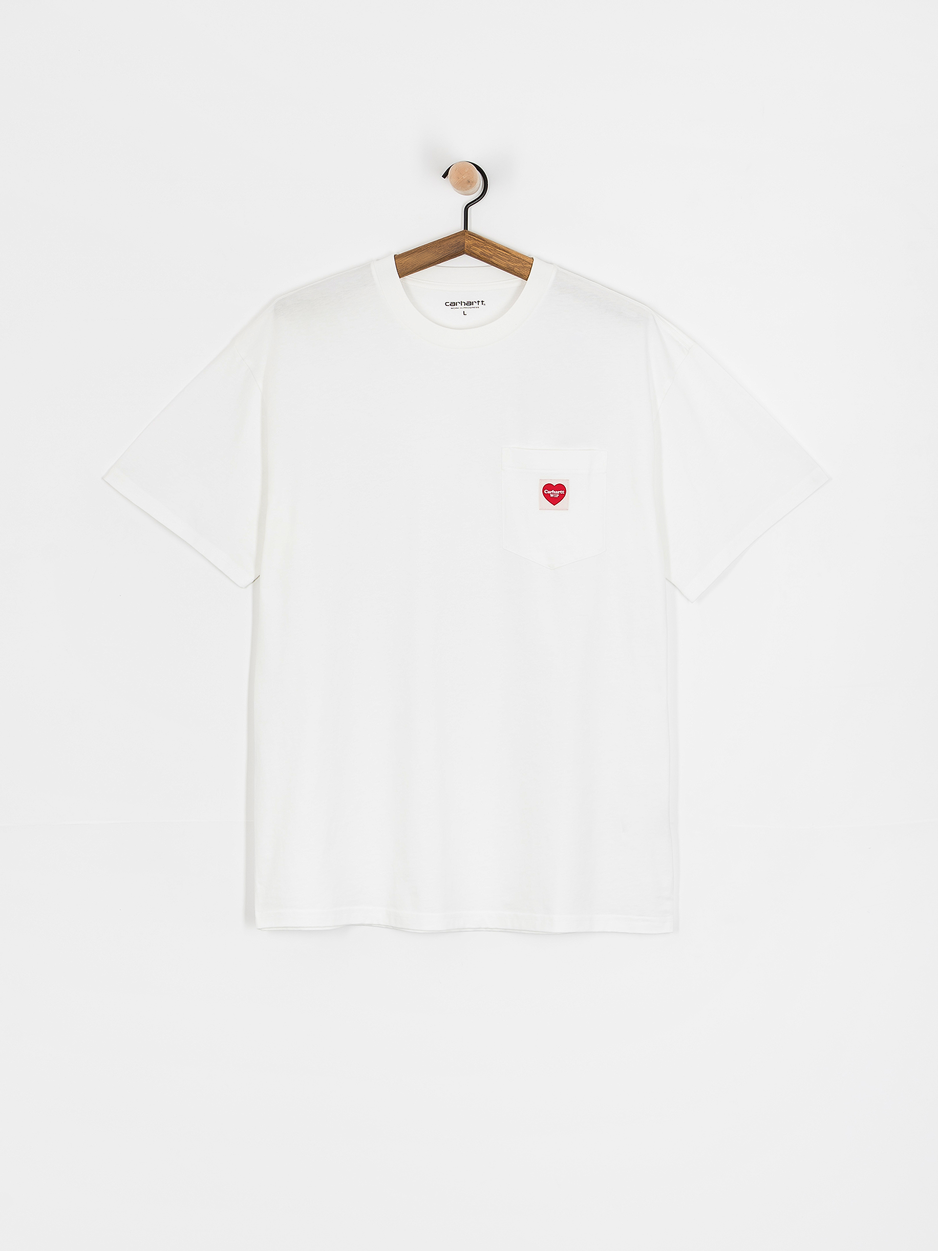 Футболка Carhartt WIP Pocket Heart (white/red)