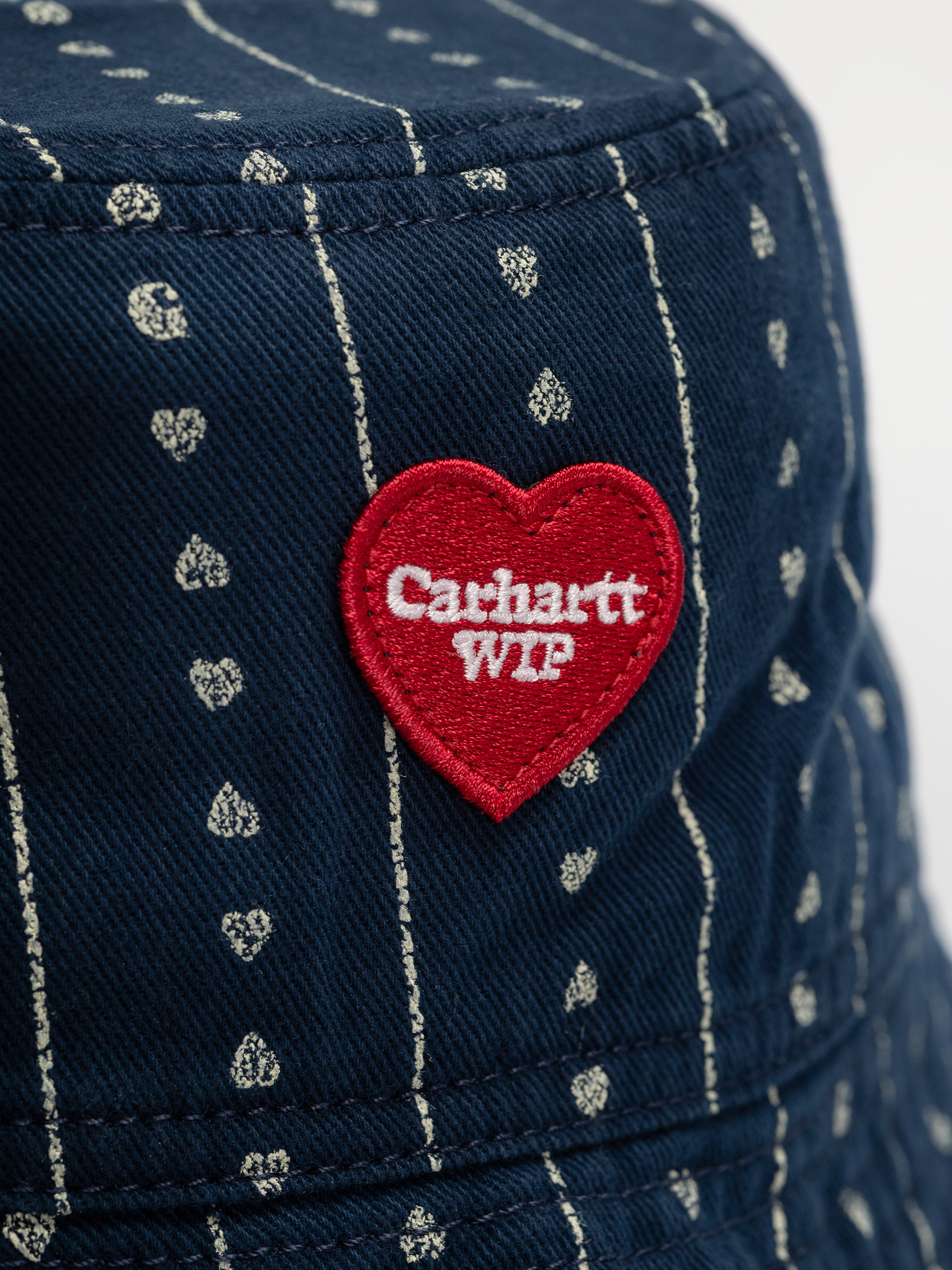 Капелюх Carhartt WIP Drewe Bucket (heart c pinstripe/ink/natural)