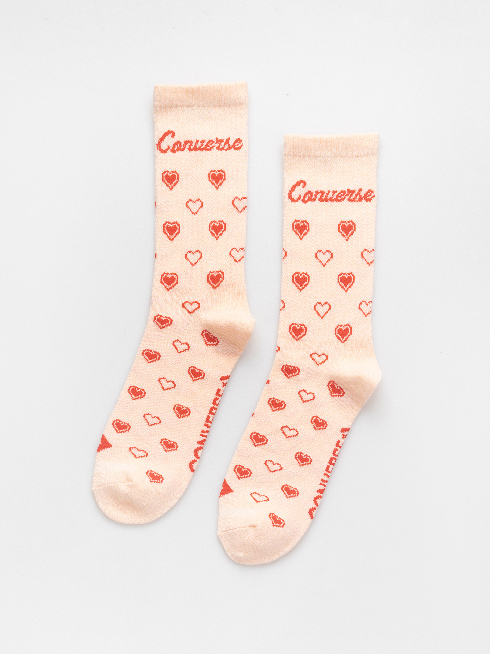  Шкарпетки Converse Love Crew Flat Knit Wmn (pale petal)