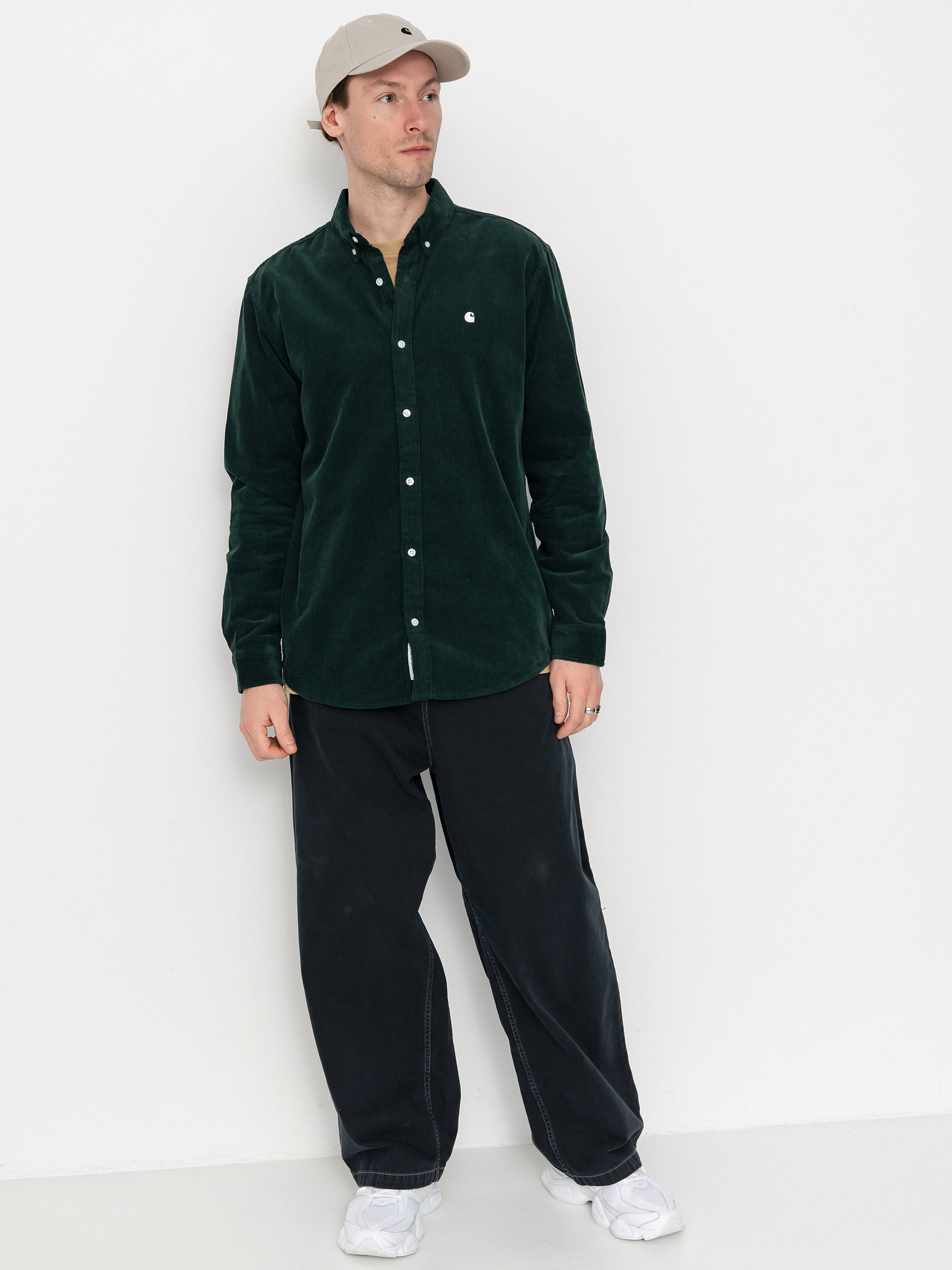 Сорочка Carhartt WIP Madison Fine Cord (conifer/wax)