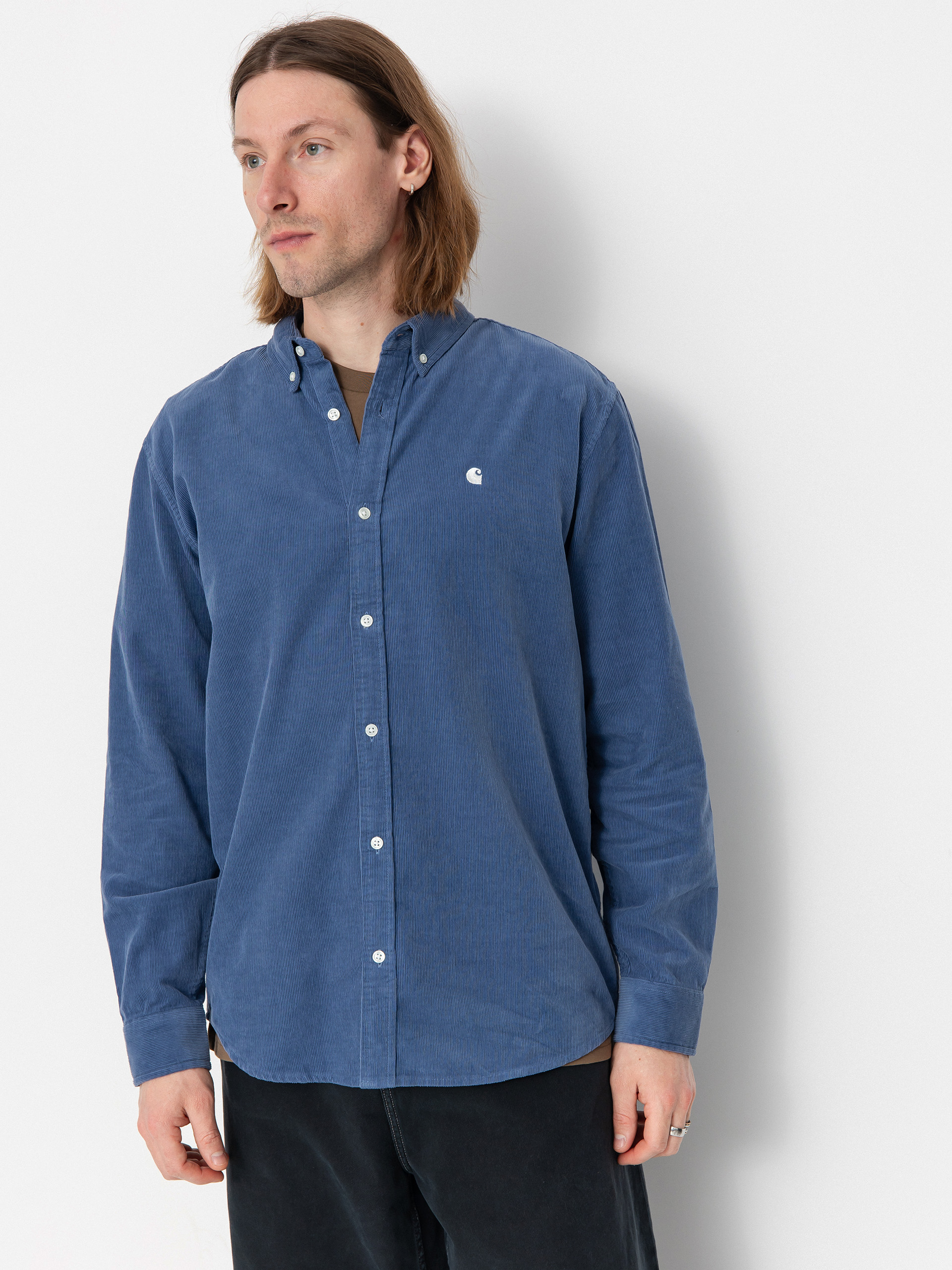 Сорочка Carhartt WIP Madison Fine Cord (blue iris/wax)