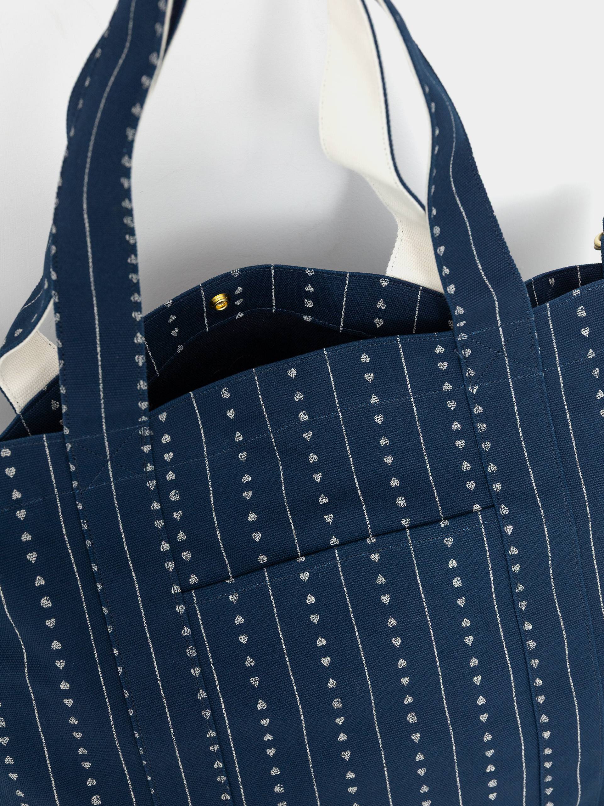 Сумка Carhartt WIP Drewe Tote (heart c pinstripe/ink/natural)