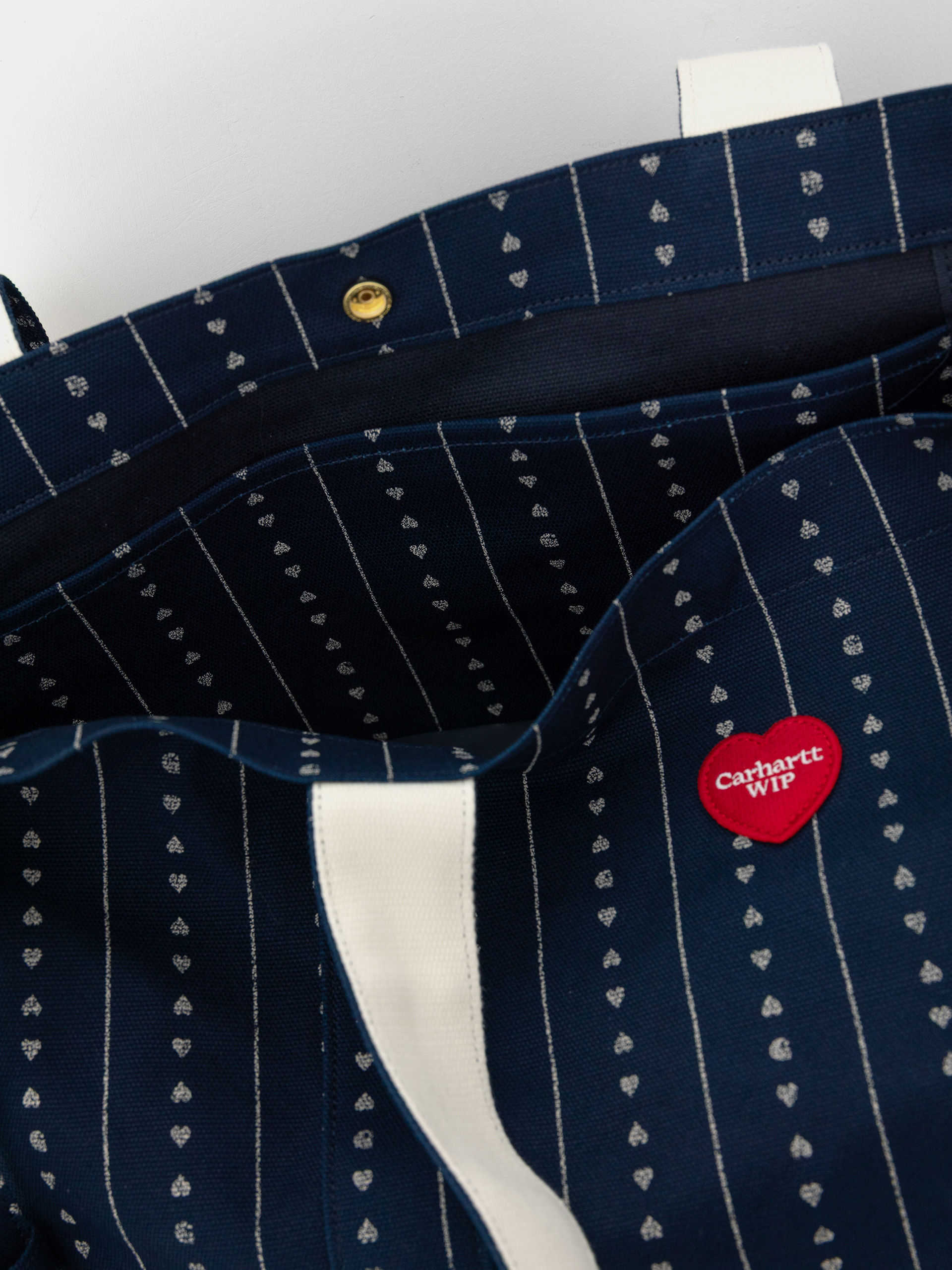 Сумка Carhartt WIP Drewe Tote (heart c pinstripe/ink/natural)