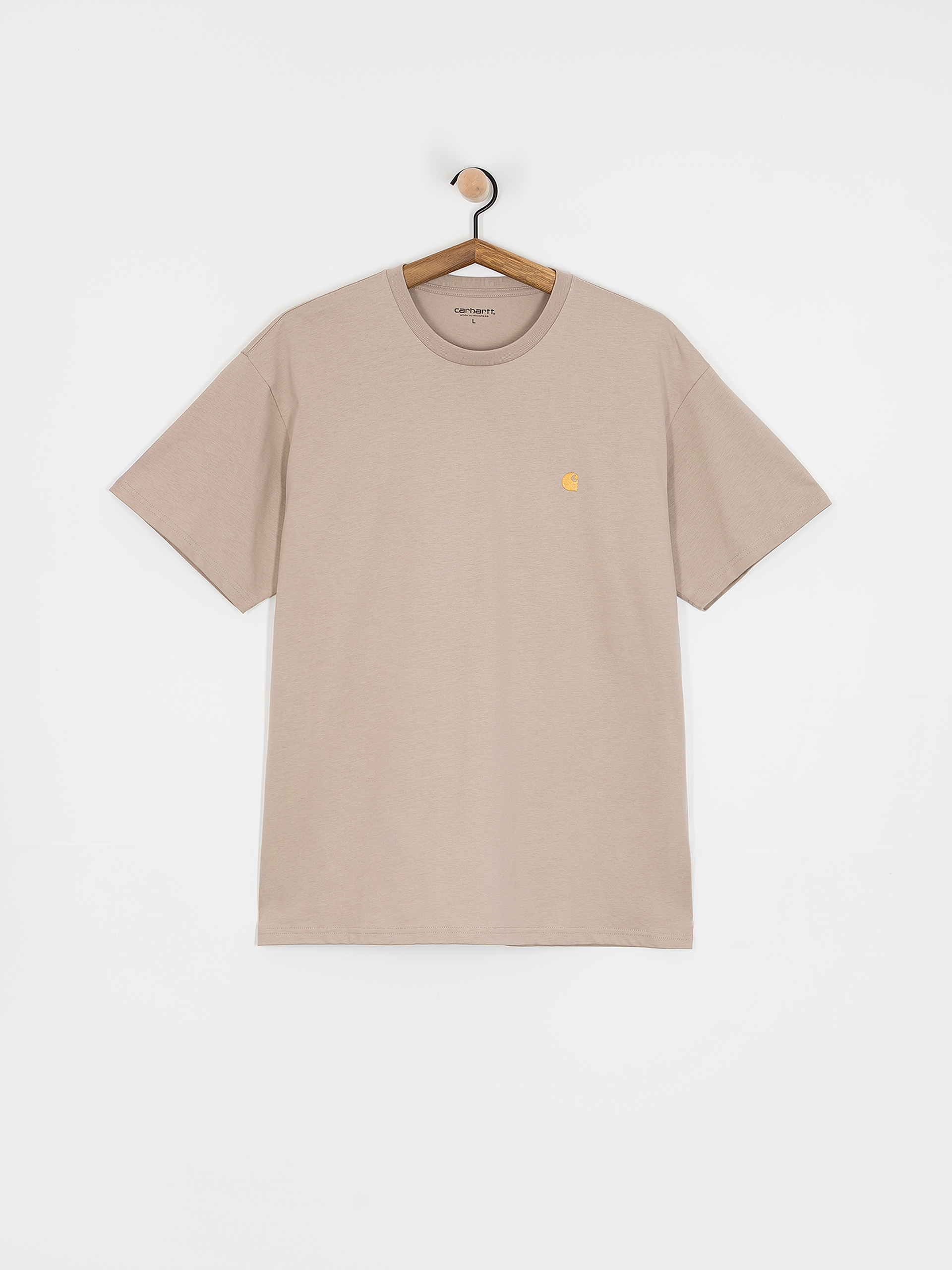 Футболка Carhartt WIP Chase (dusky beige/gold)