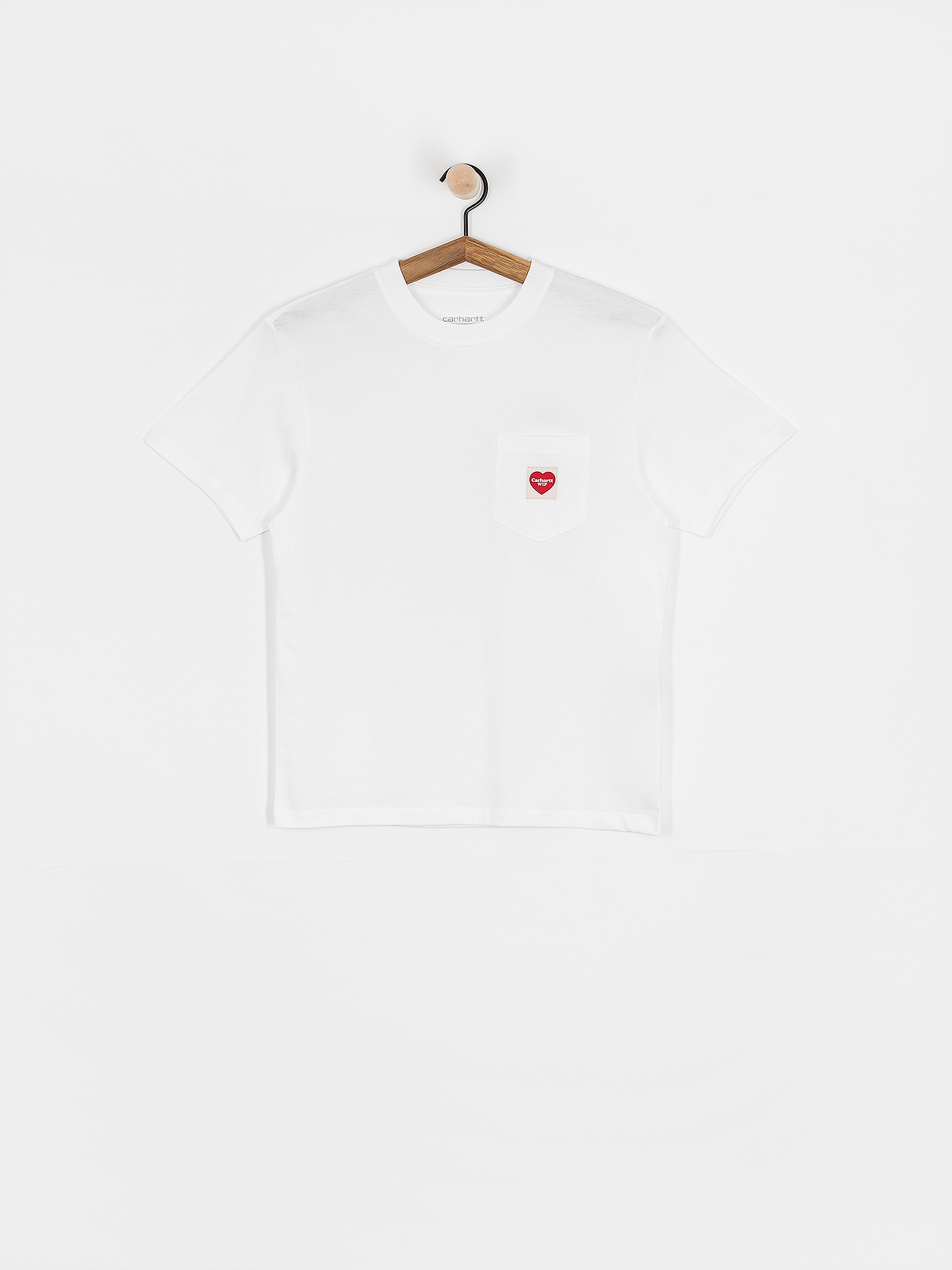 Футболка Carhartt WIP Pocket Heart Wmn (white/red)