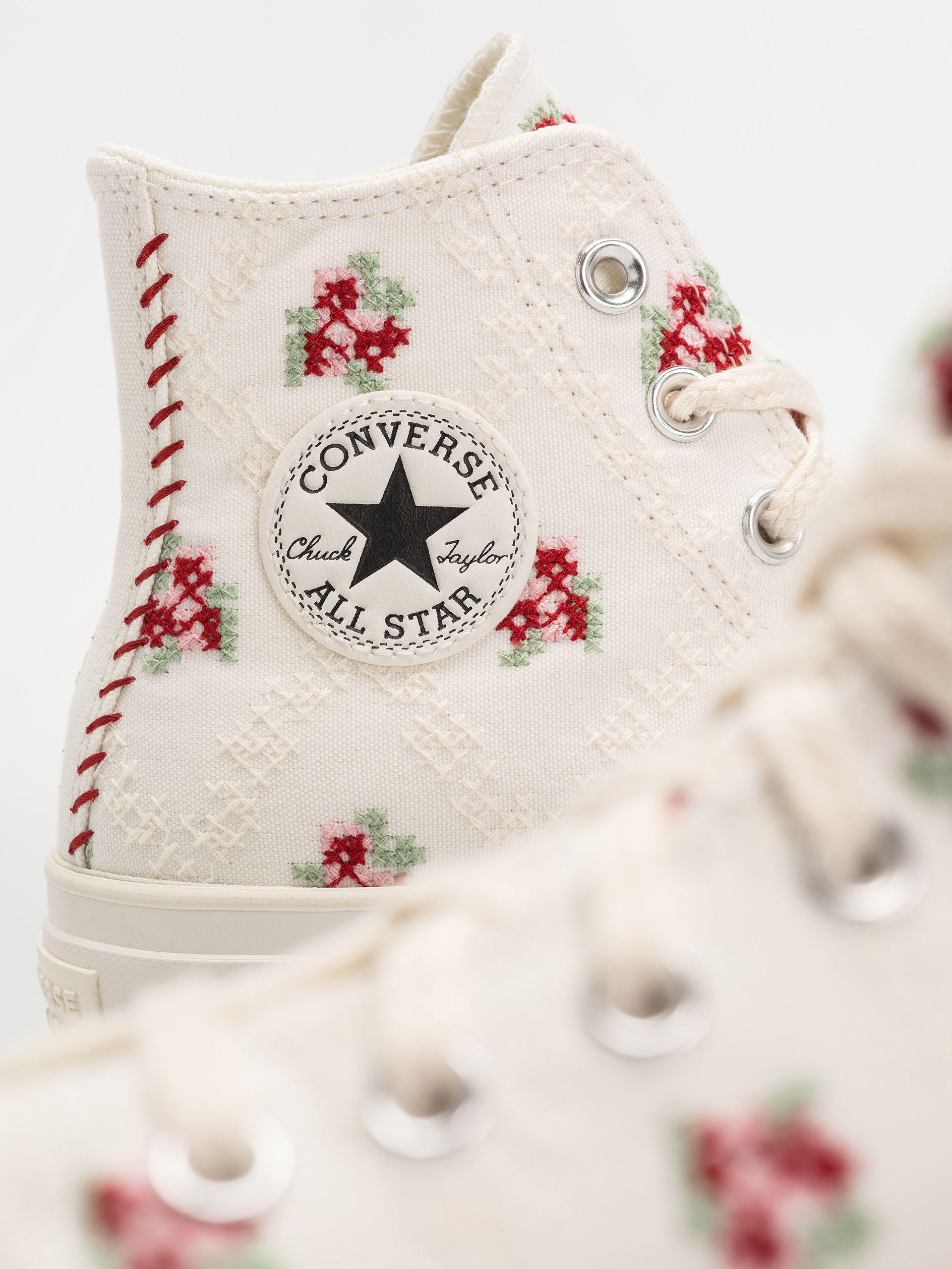 Кеди Converse Chuck Taylor All Star Lift Hi Wmn (vintage white/horizon pink)