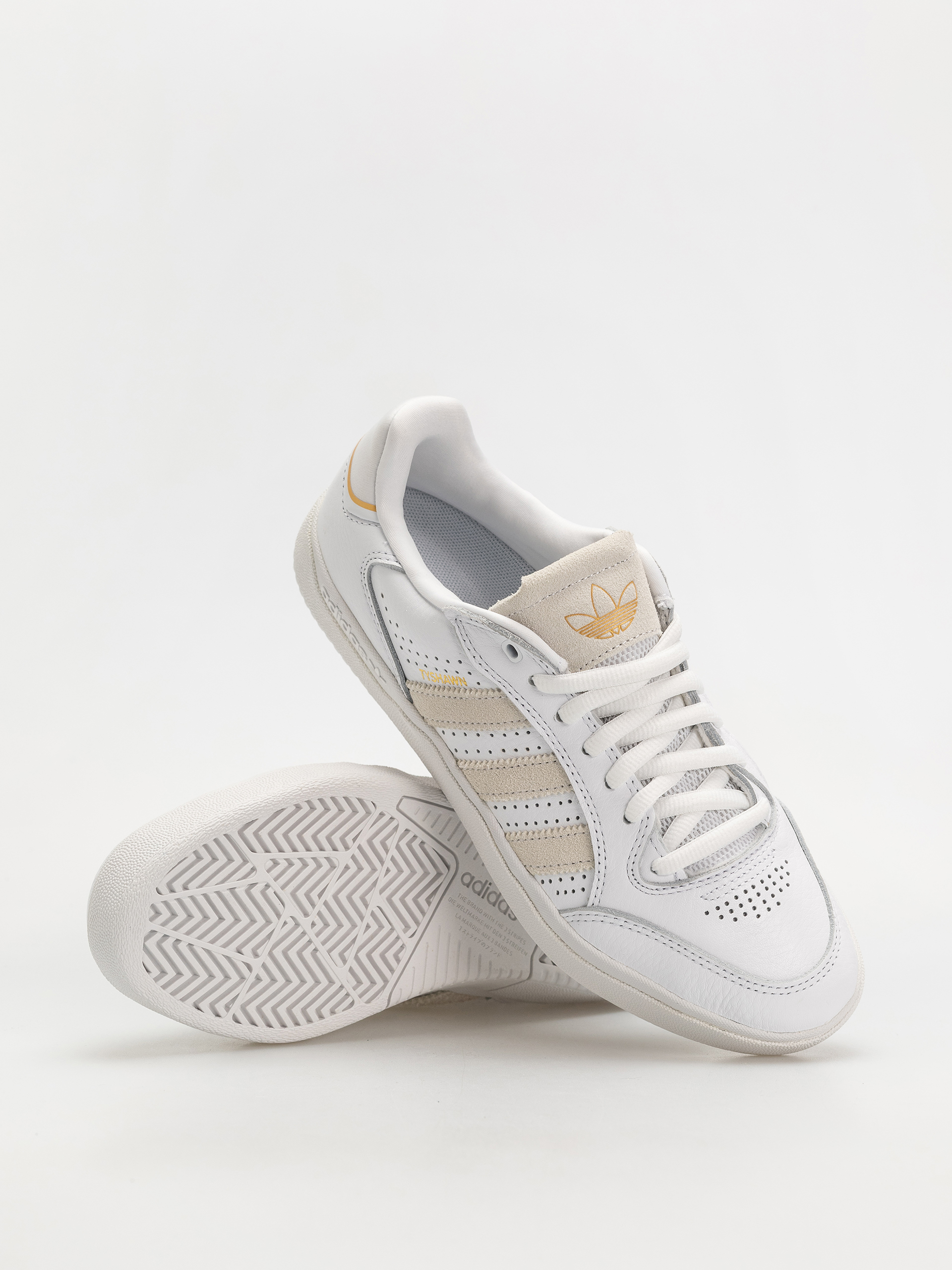 Взуття adidas Tyshawn Low (ftwwht/ftwwht/goldmt)