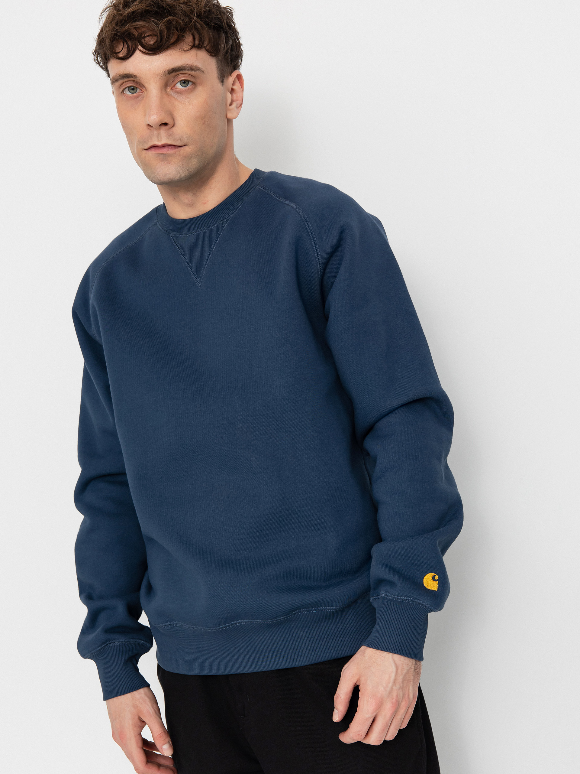 Світшот Carhartt WIP Chase (dusky blue/gold)