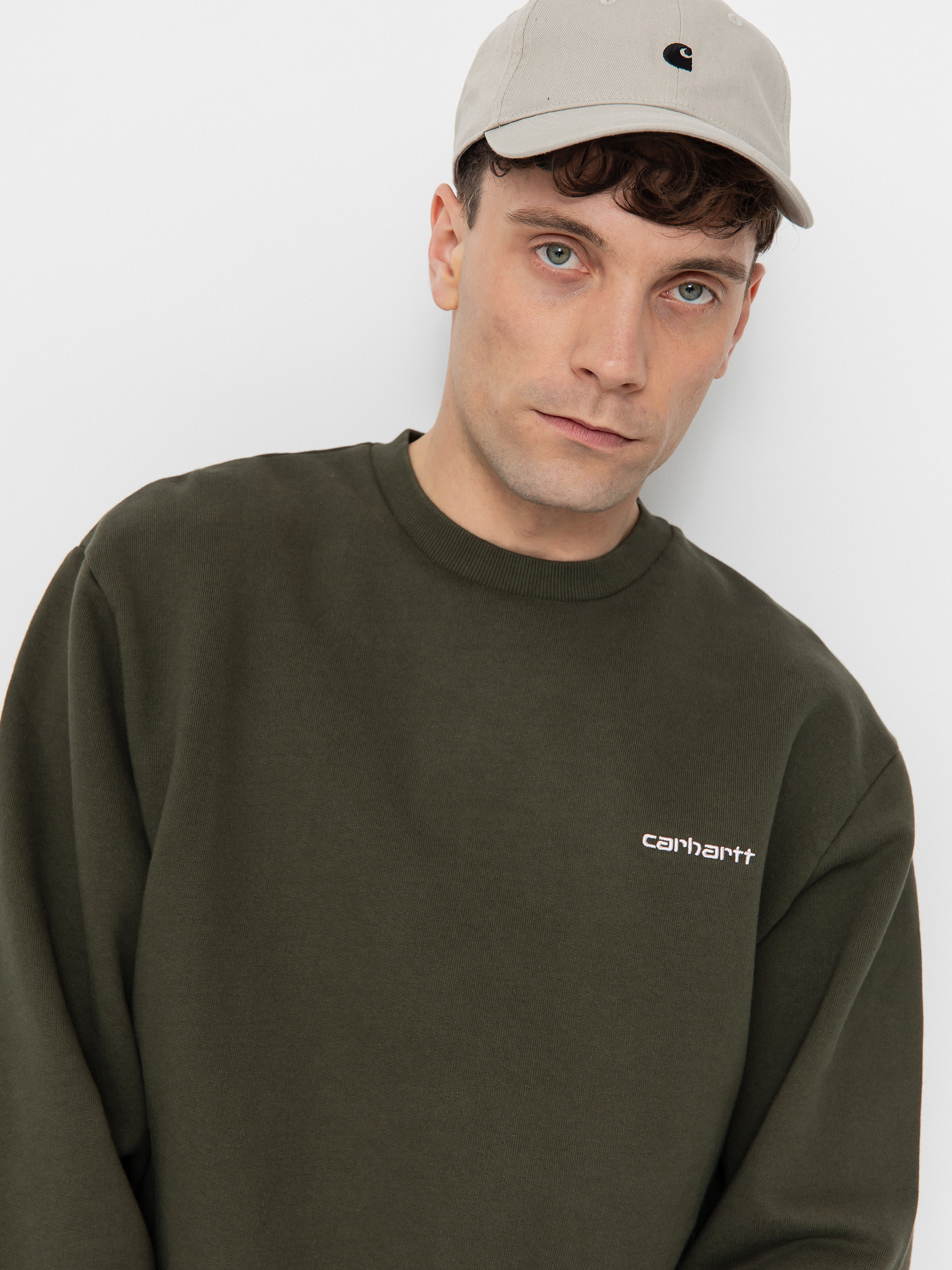 Світшот Carhartt WIP Script Embroidery (turtle/air pink)