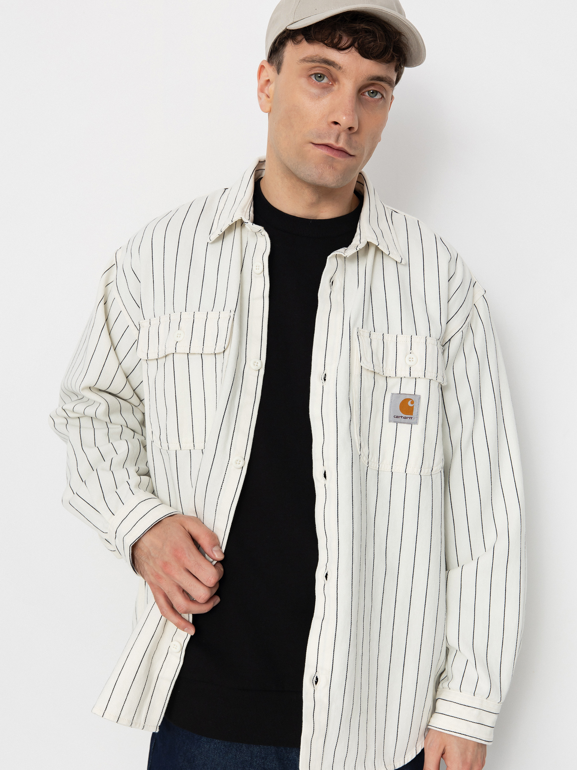 Сорочка Carhartt WIP Hendry (seaton stripe/wax/dark navy)