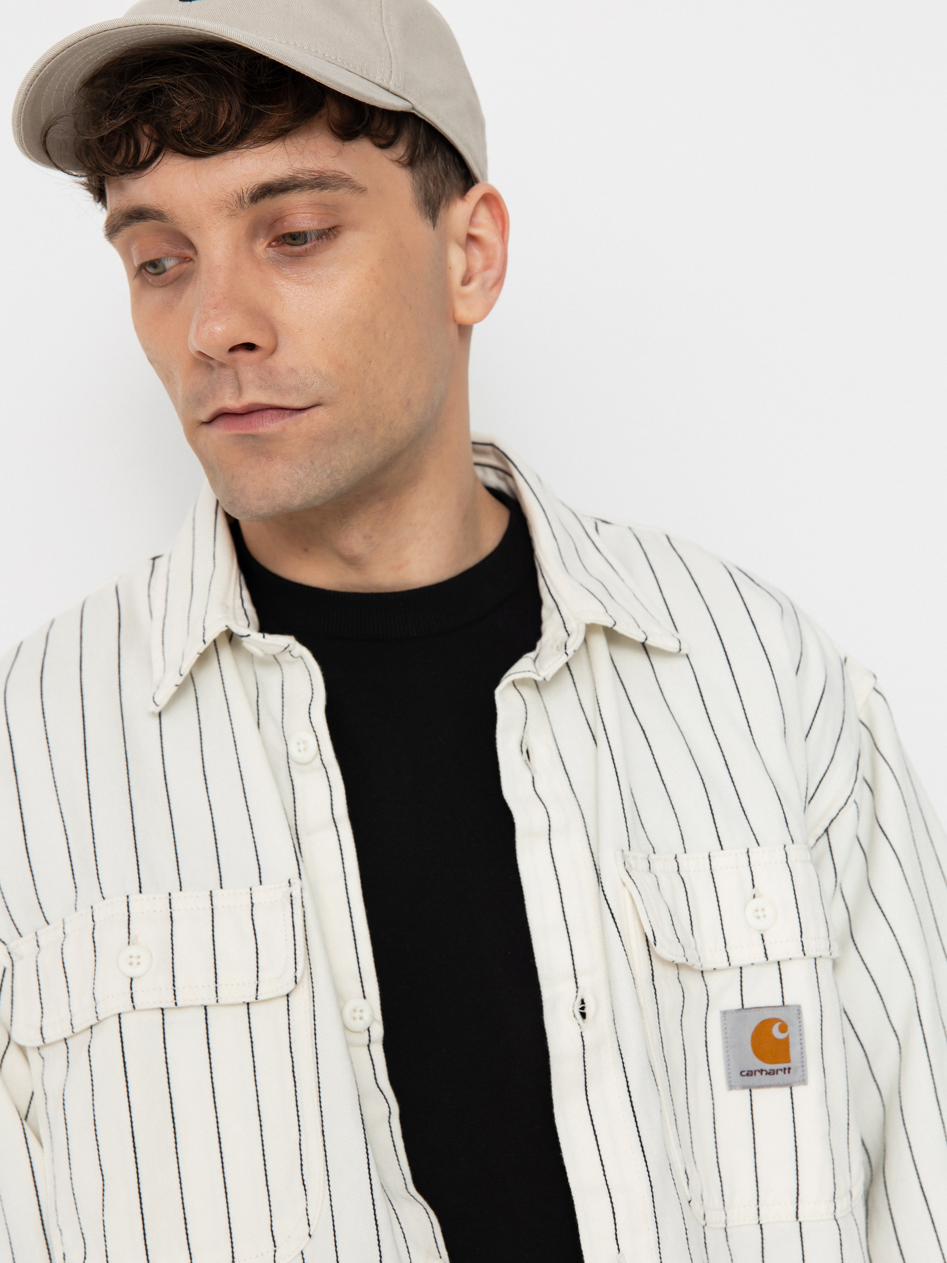 Сорочка Carhartt WIP Hendry (seaton stripe/wax/dark navy)