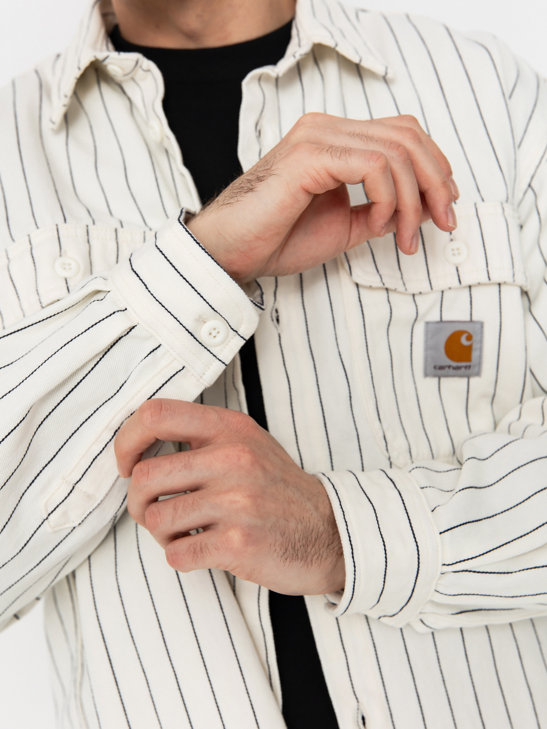 Сорочка Carhartt WIP Hendry (seaton stripe/wax/dark navy)