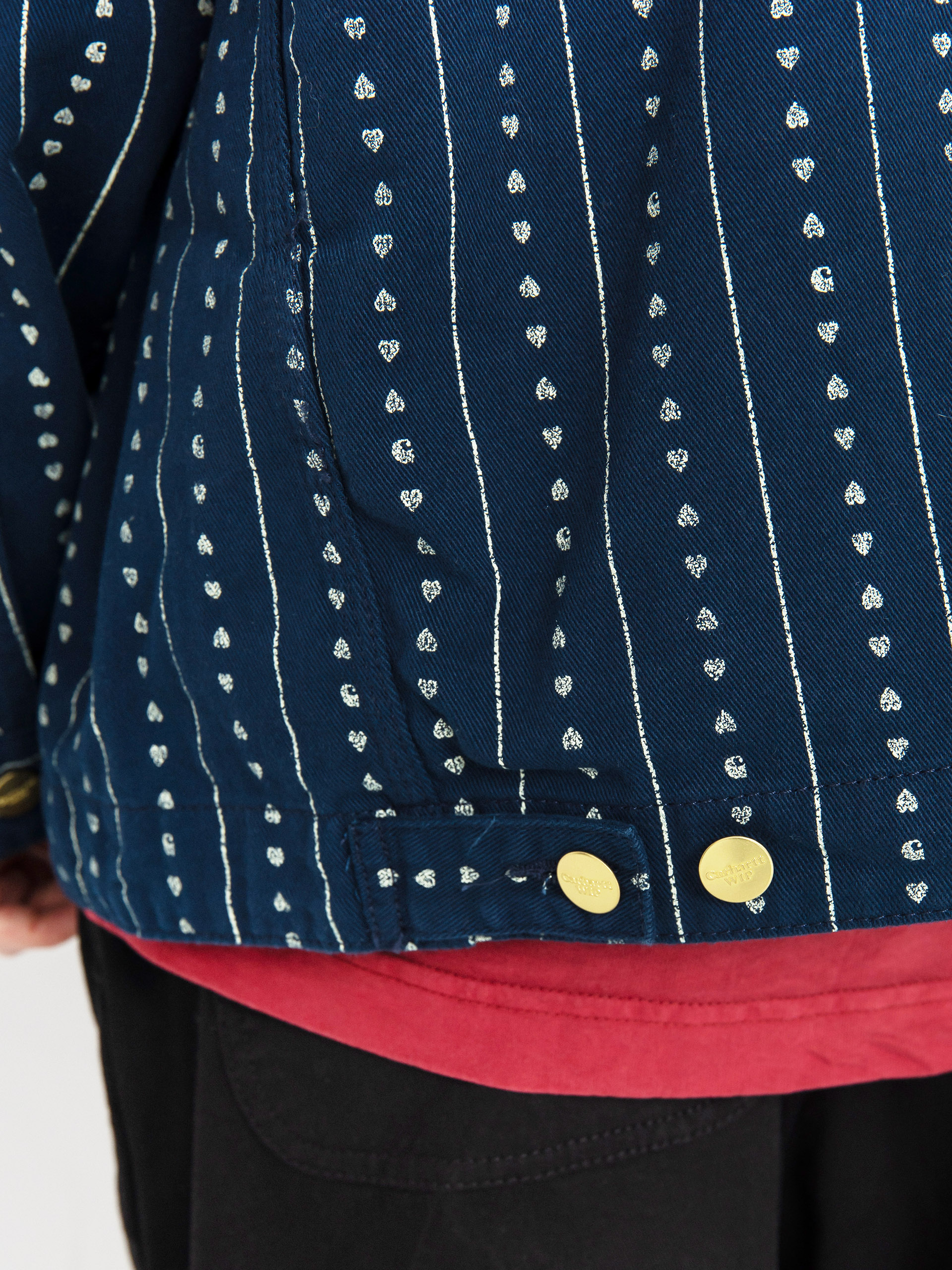 Куртка Carhartt WIP Drewe Chore Coat (heart c pinstripe/ink/natural)