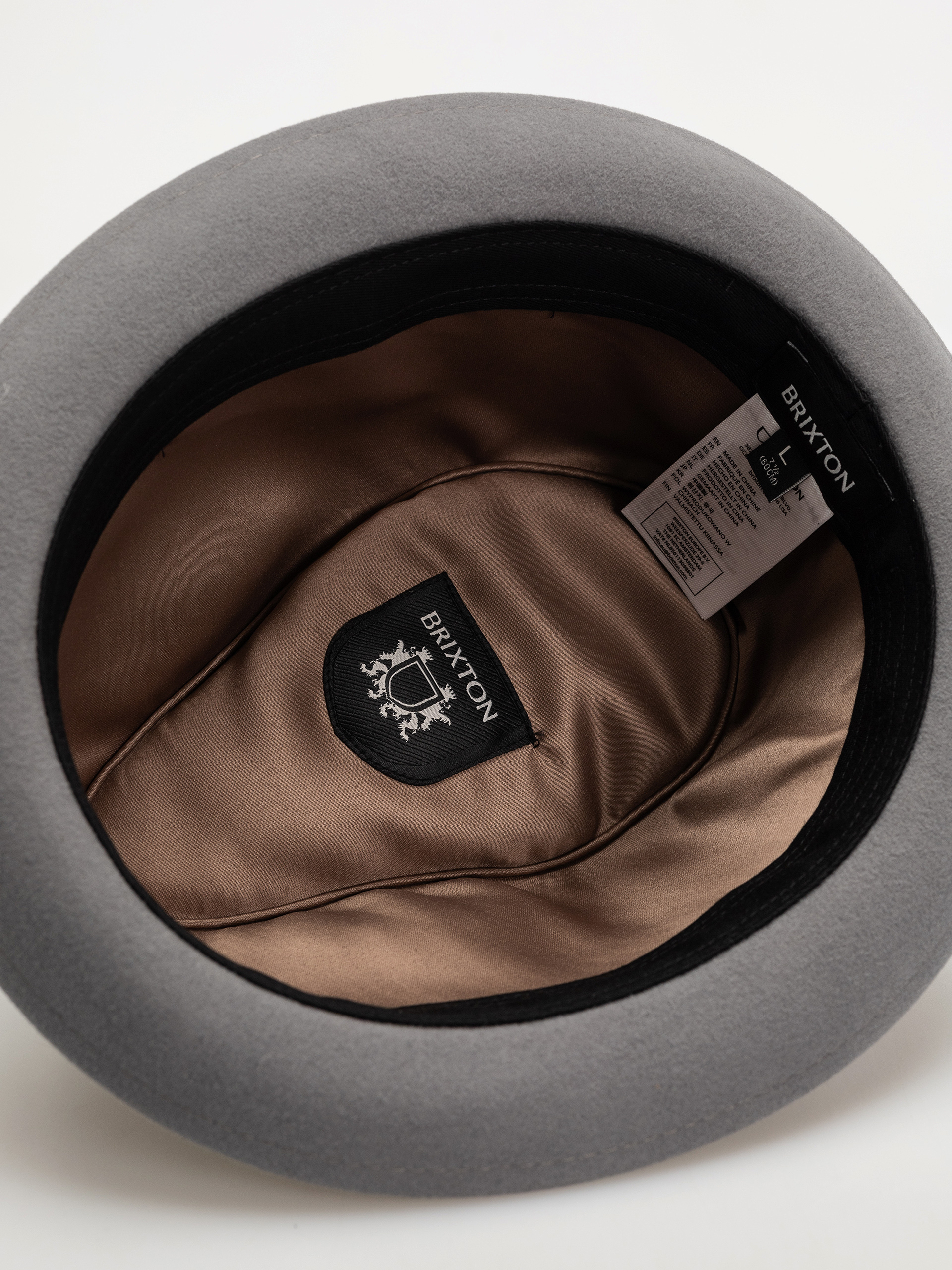 Капелюх Brixton Gain Fedora (grey/black)