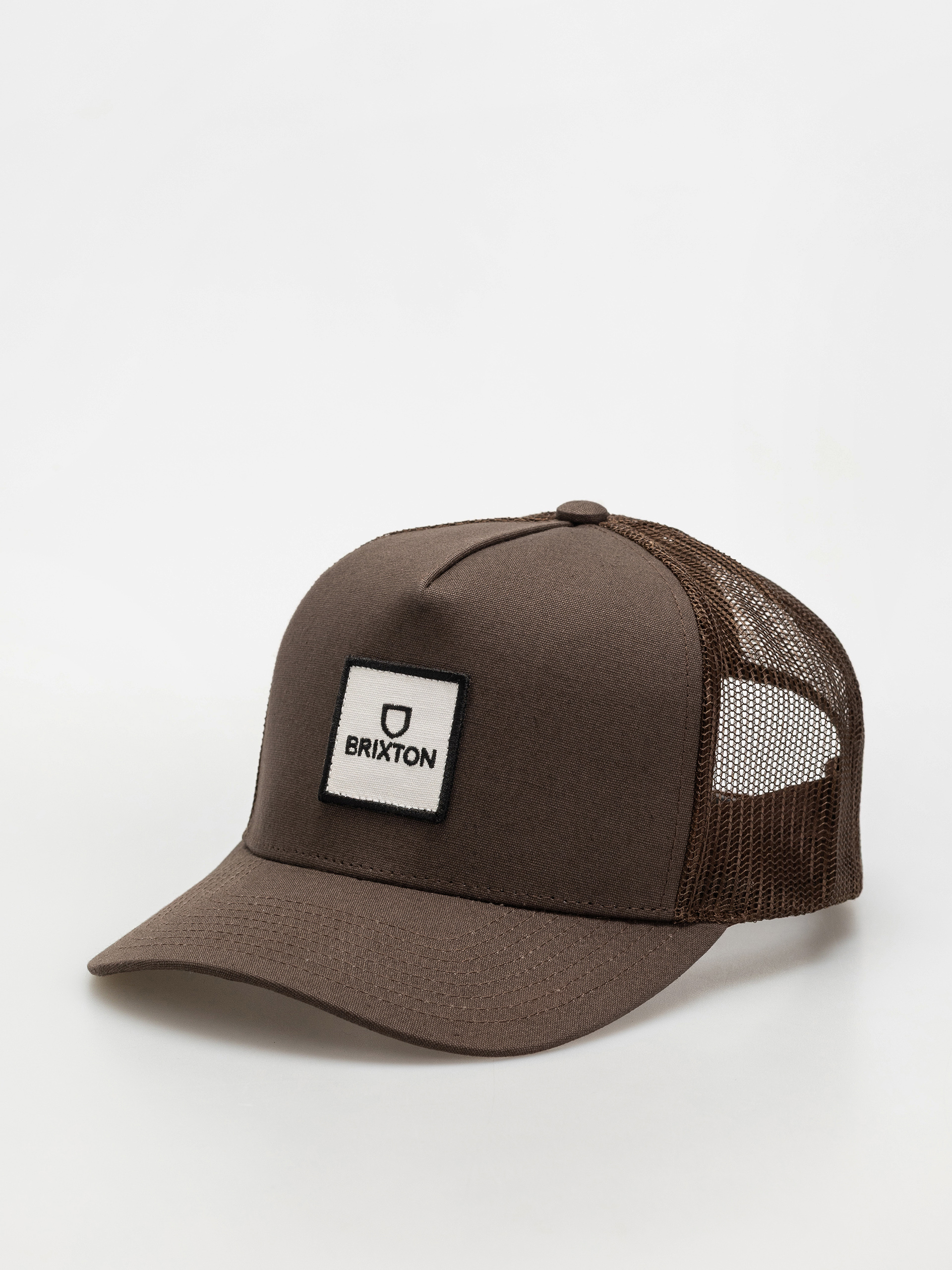 Кепка Brixton Alpha Block X C Mp Mesh Cap (brown/brown)