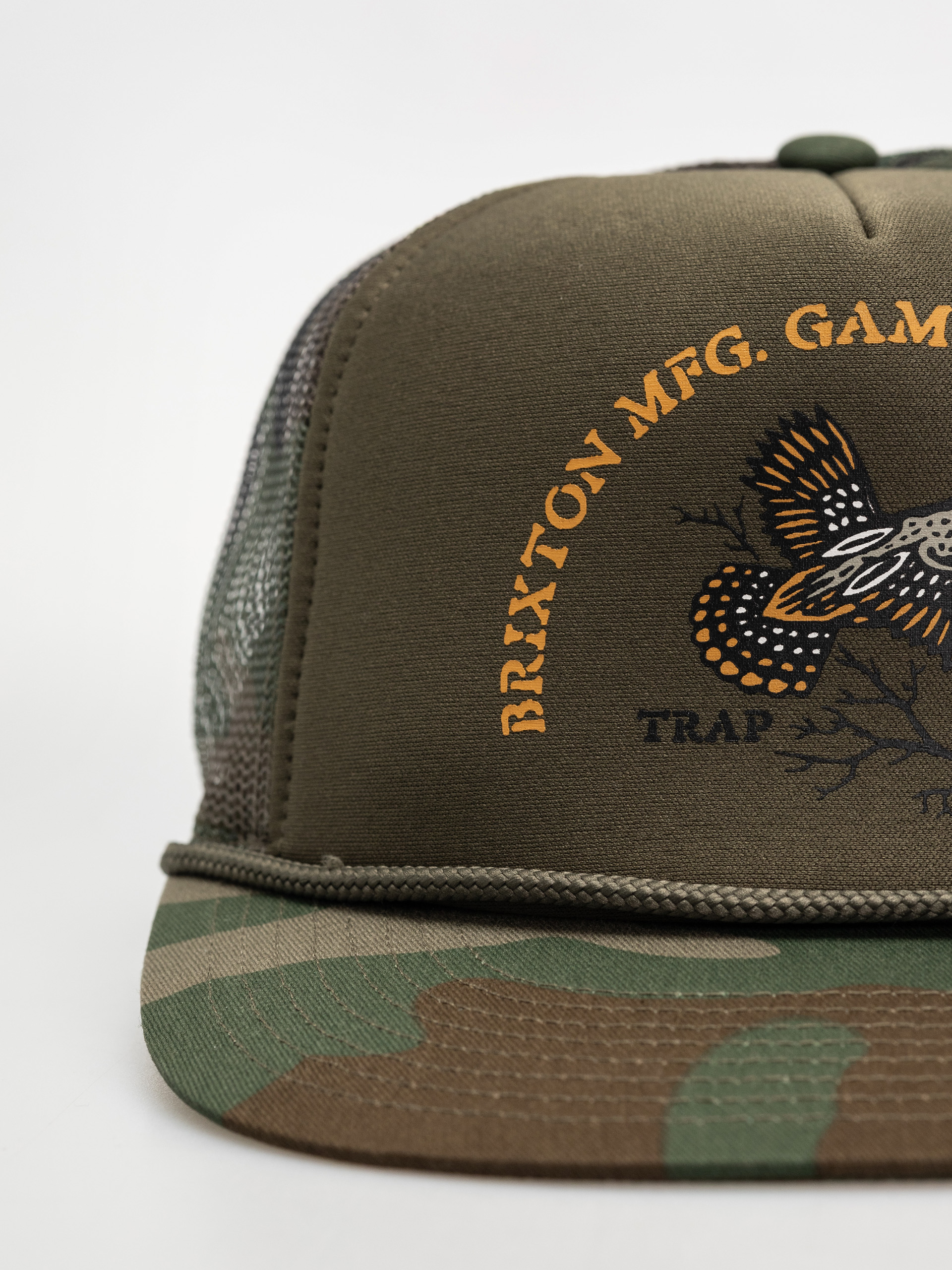 Кепка Brixton Game Np Hp Trucker (camo/olive/camo)