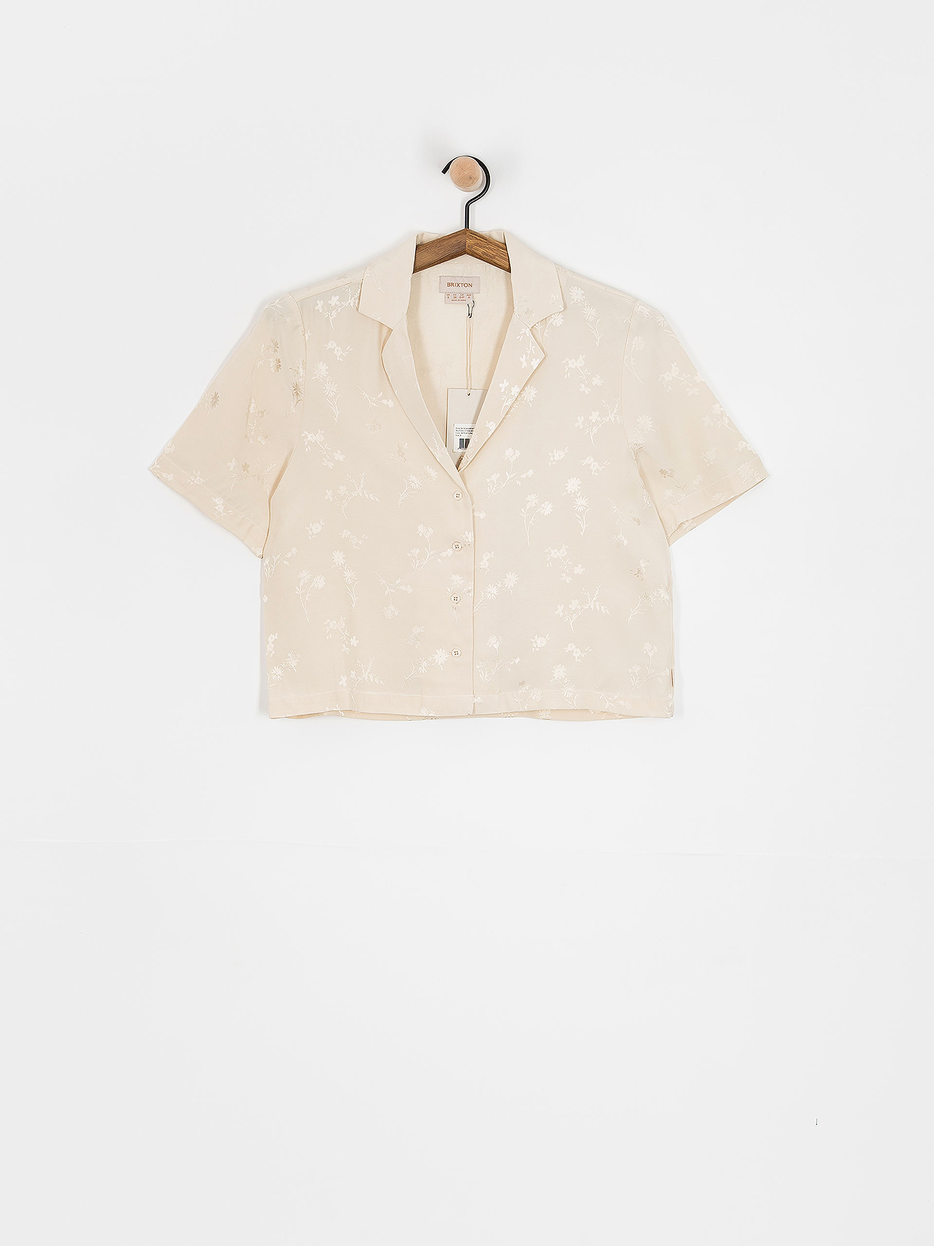 Сорочка Brixton Silky Jacquard Button Down Wmn (whitecap floral jacquard)