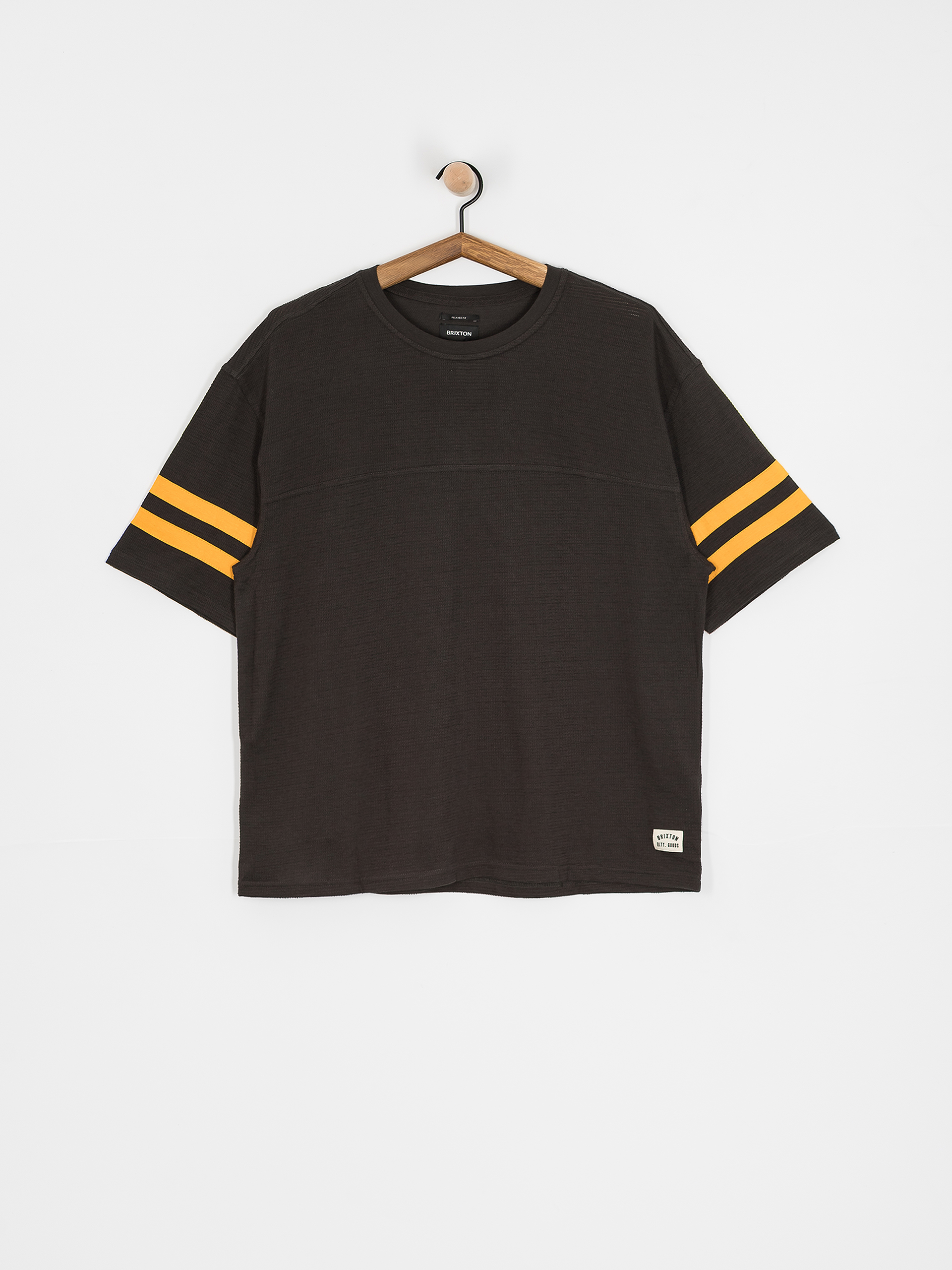 Футболка Brixton Vintage Football Mesh Jersey (washed black/ray flower)