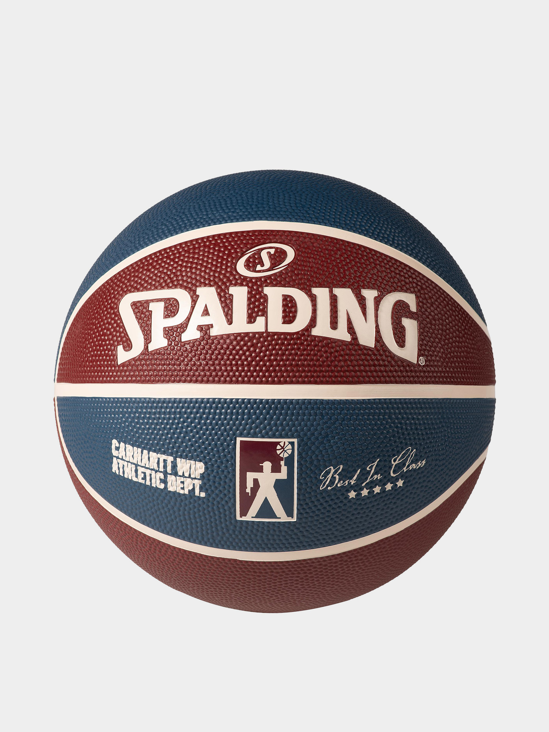 М'яч Carhartt WIP Spalding for Basketball (mulberry/dusky blue/naturel)