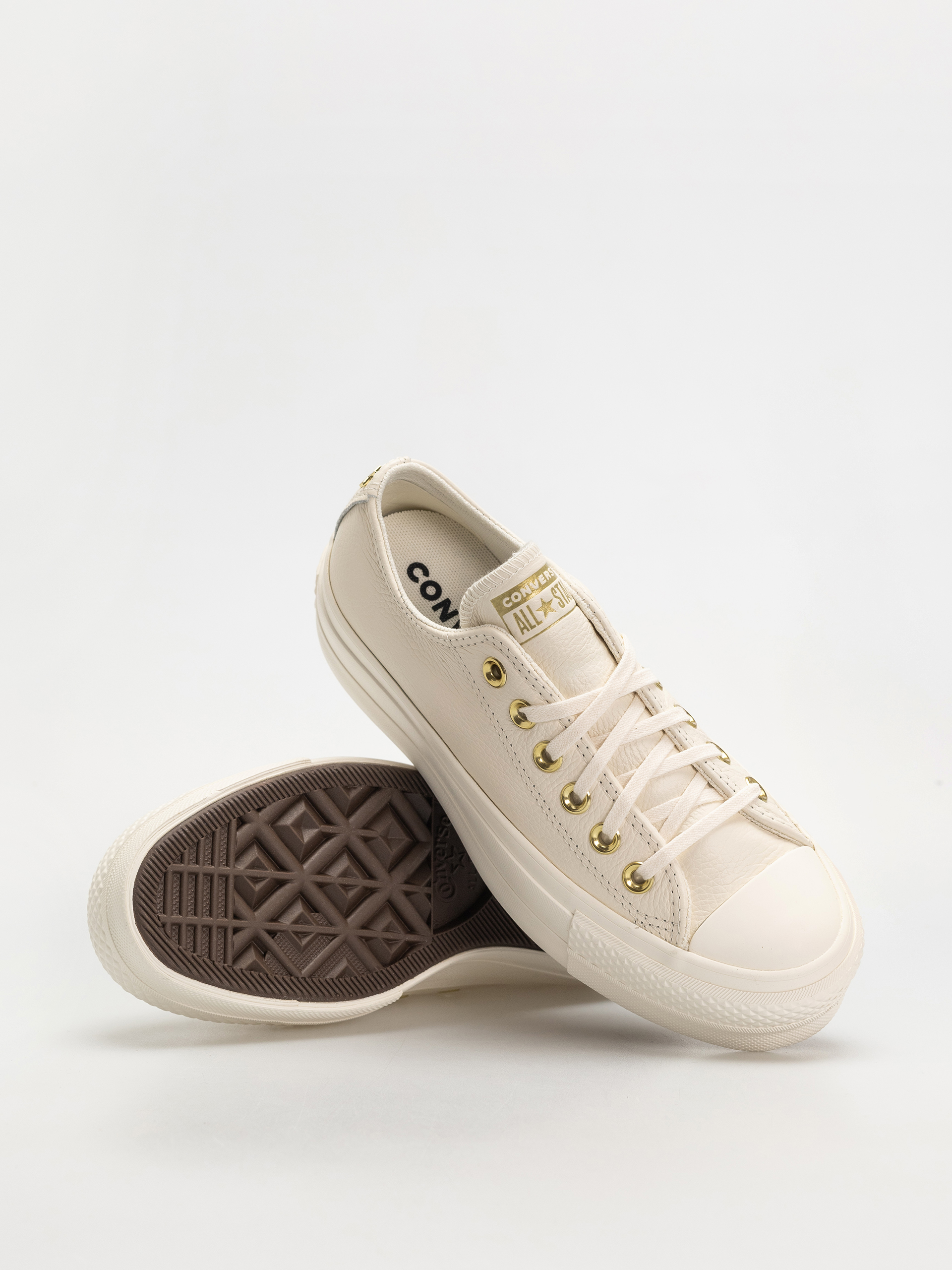 Кеди Converse Chuck Taylor All Star Lift Ox Wmn (egret/egret/gold)