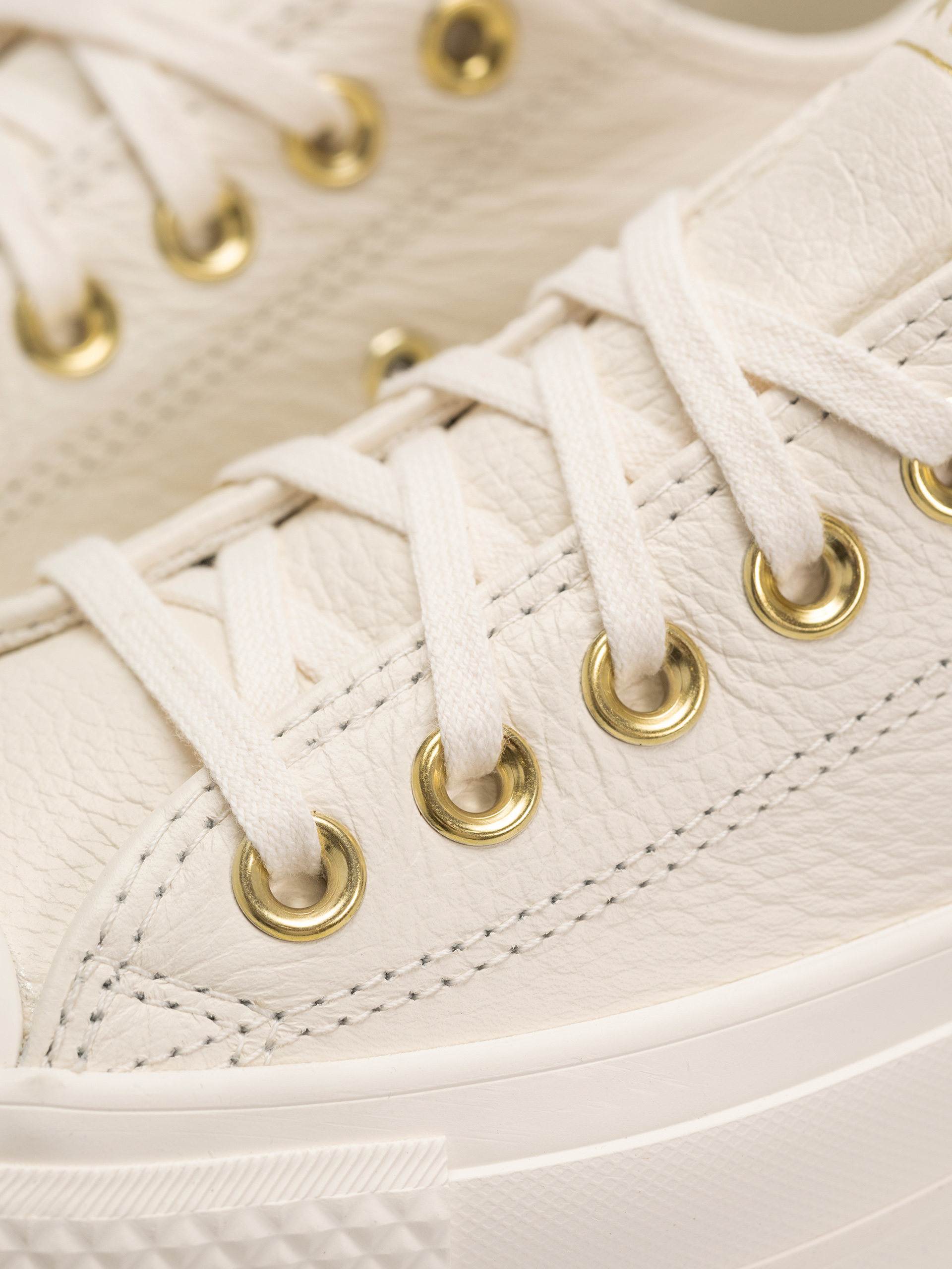 Кеди Converse Chuck Taylor All Star Lift Ox Wmn (egret/egret/gold)