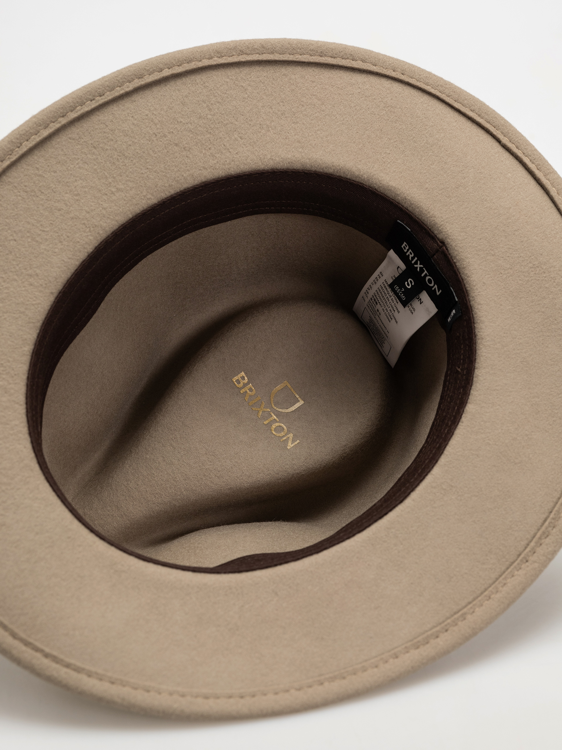 Капелюх Brixton Messer Packable Fedora (timberwolf/light brown)