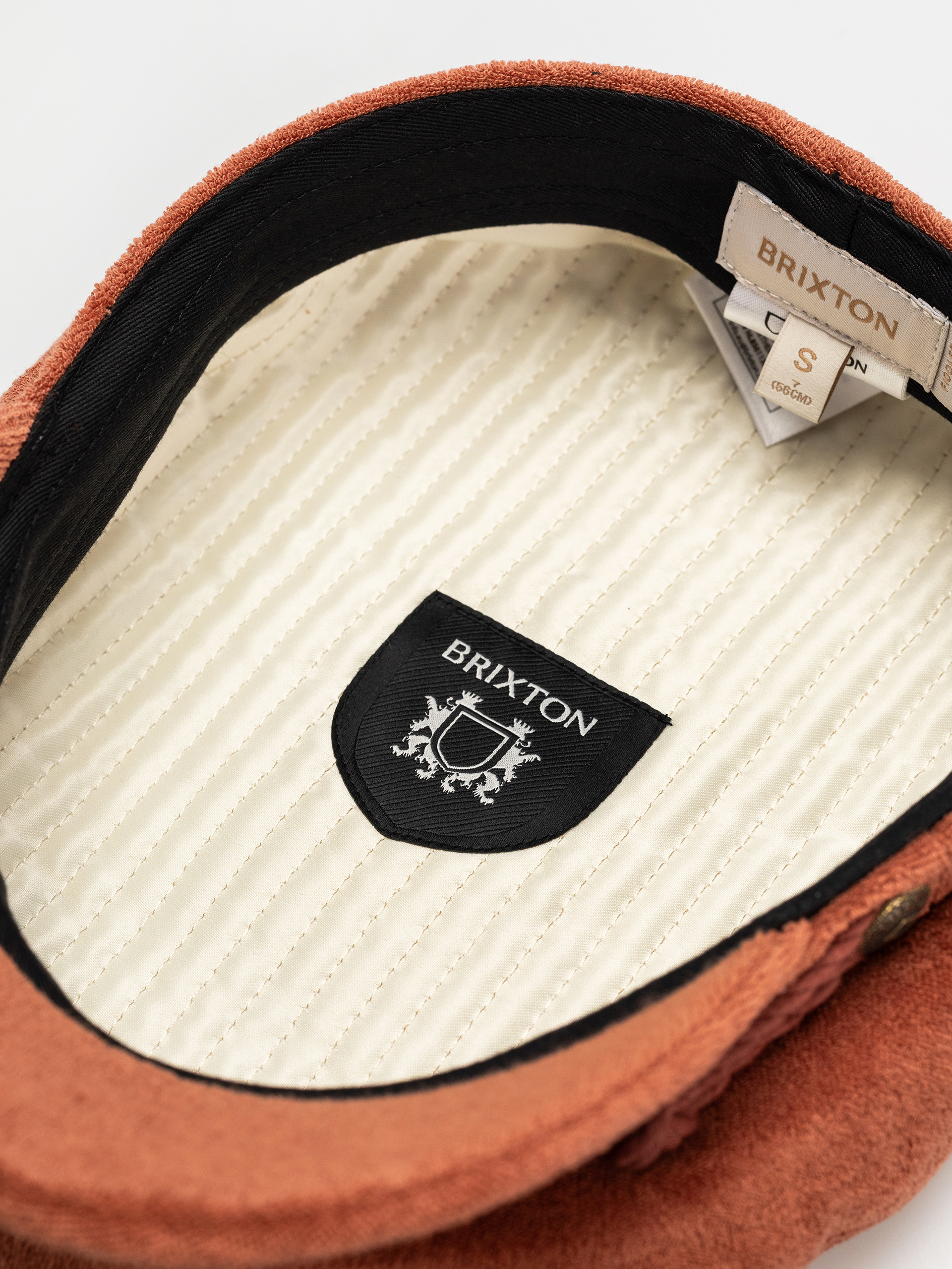 Кашкет Brixton Fiddler Cap (burnt brick terry cloth)