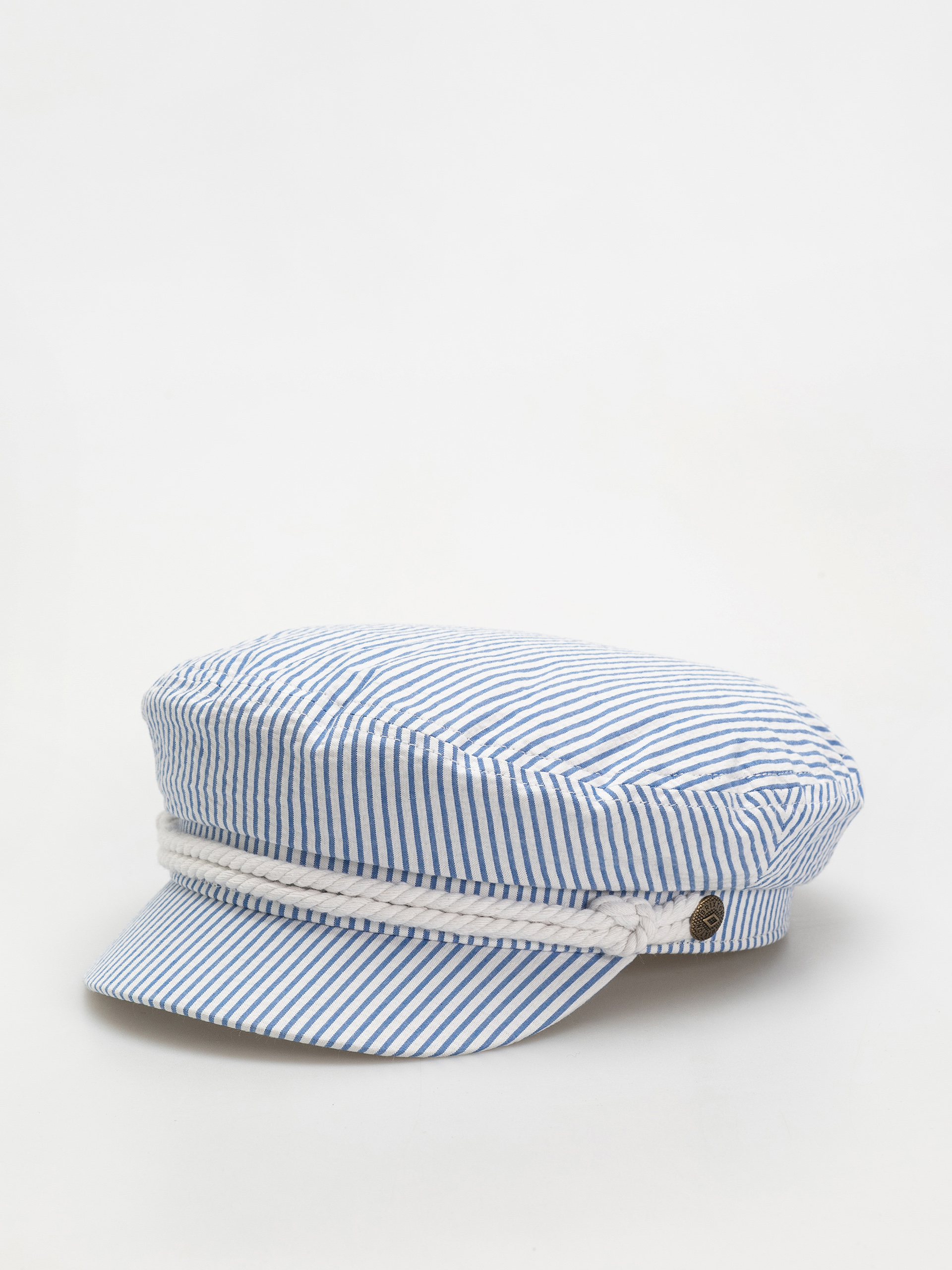 Кашкет Brixton Fiddler Cap (off white/blue seersucker)