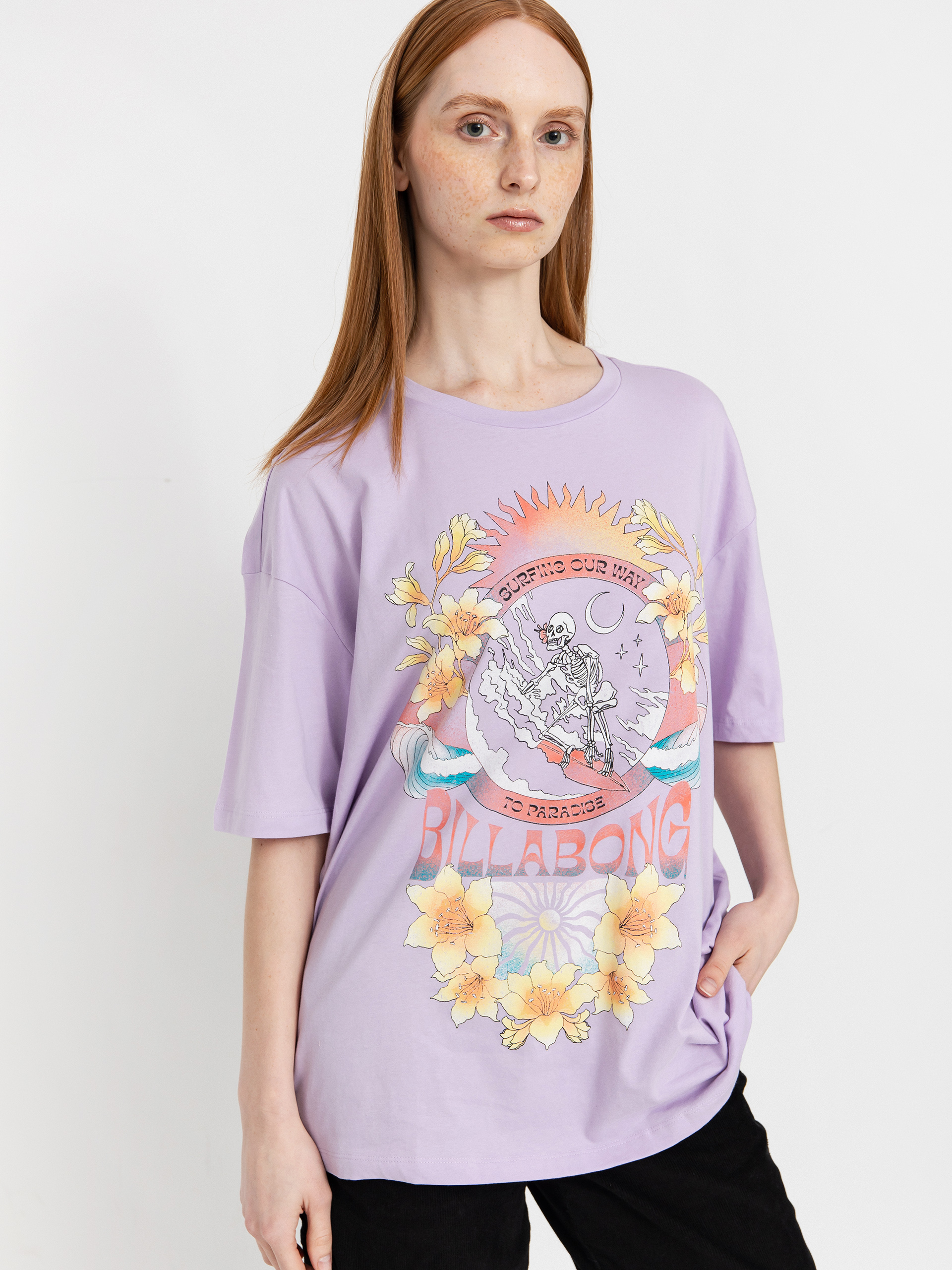 Футболка Billabong Goes Around Here Wmn (peaceful lilac)