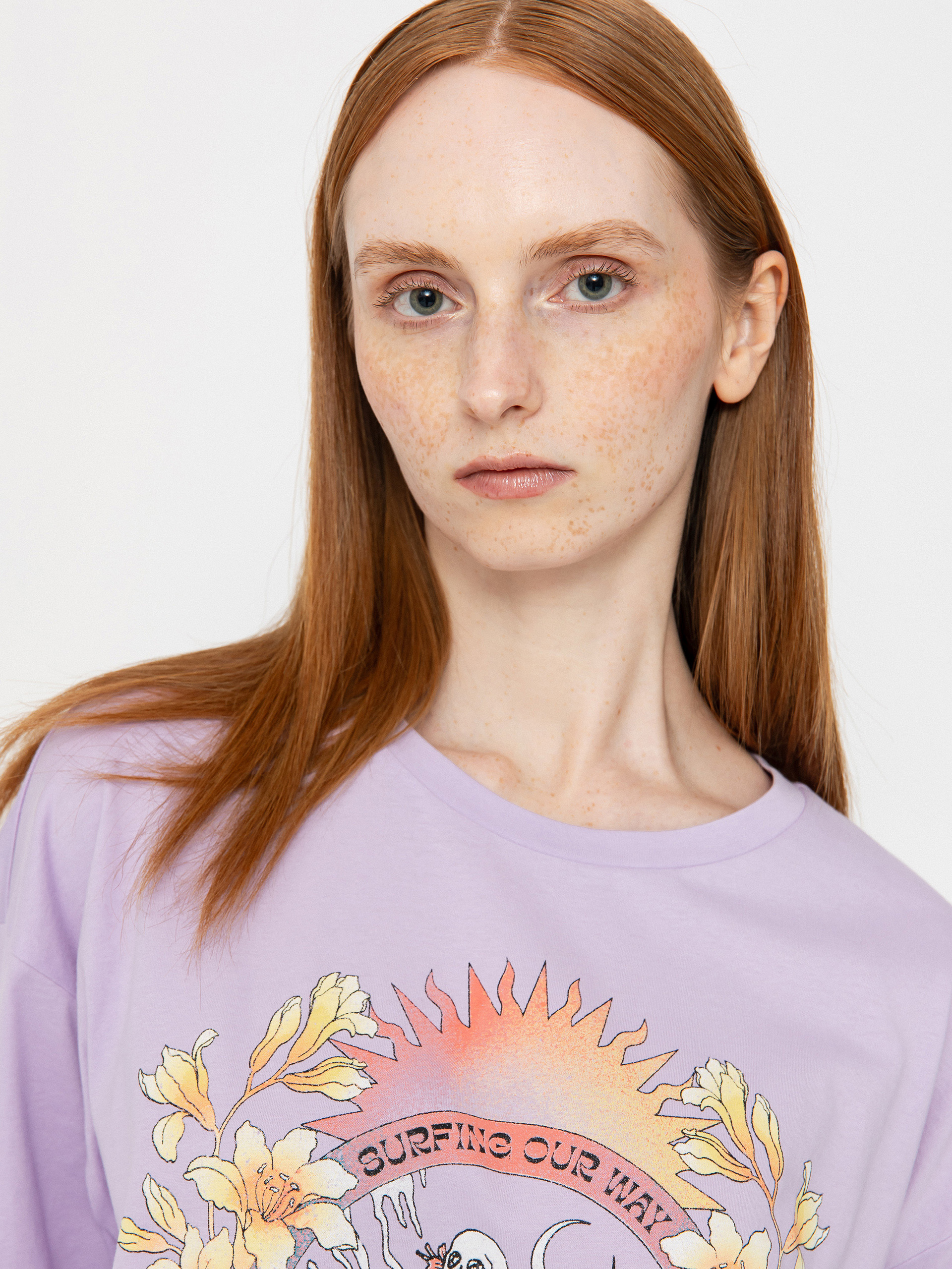 Футболка Billabong Goes Around Here Wmn (peaceful lilac)