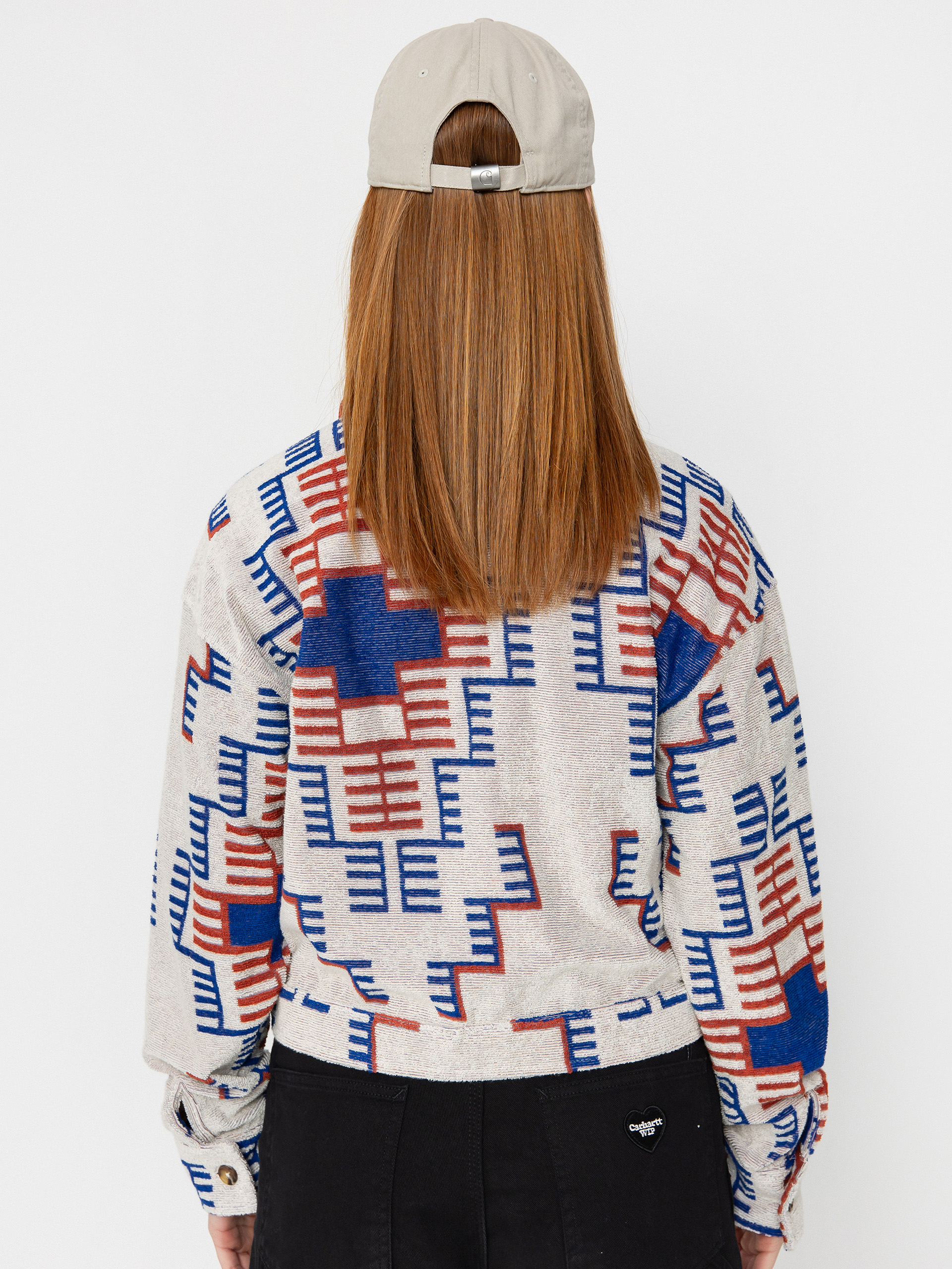 Куртка Brixton Trail Terry Cloth Trucker Wmn (electronic indigo pattern)