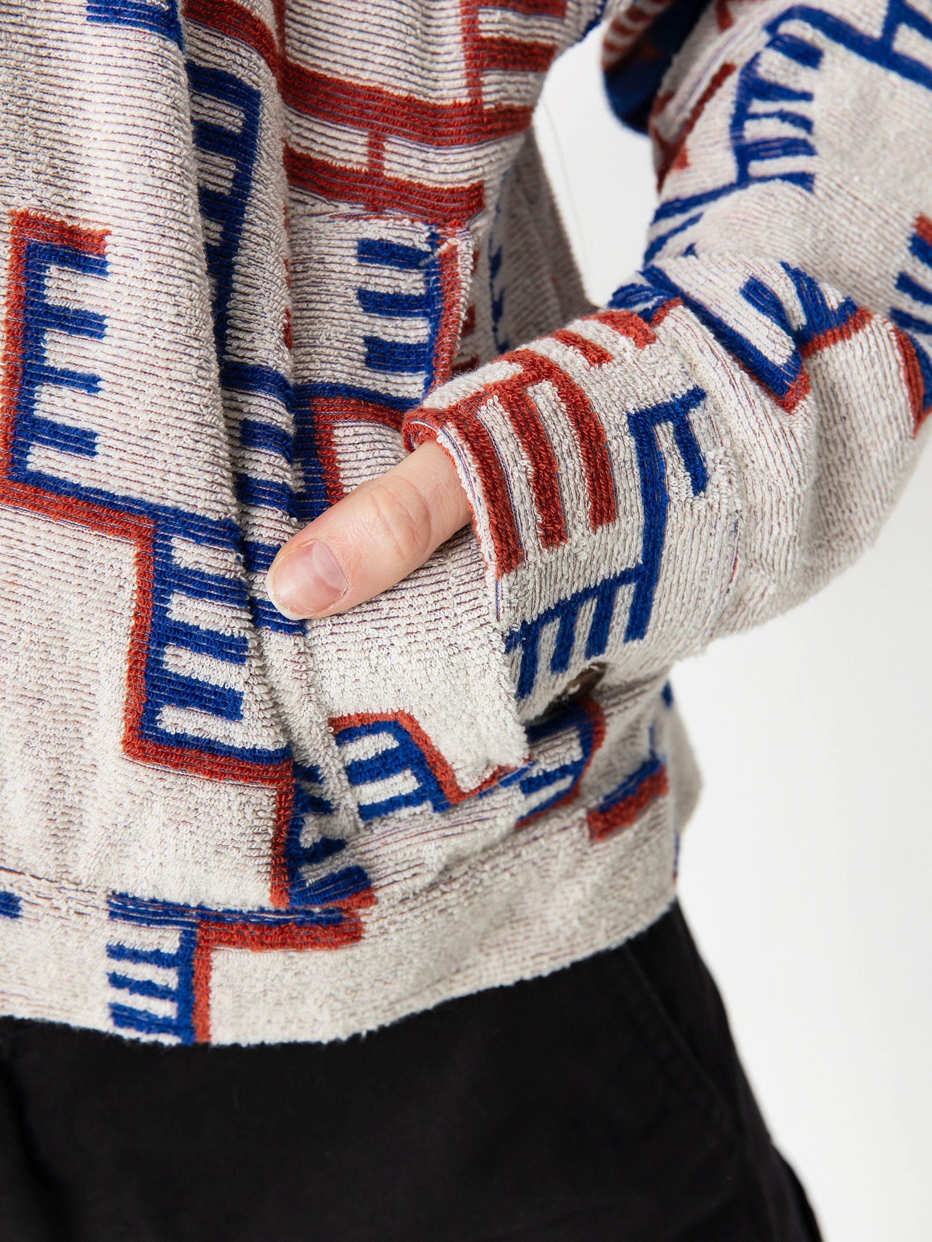 Куртка Brixton Trail Terry Cloth Trucker Wmn (electronic indigo pattern)