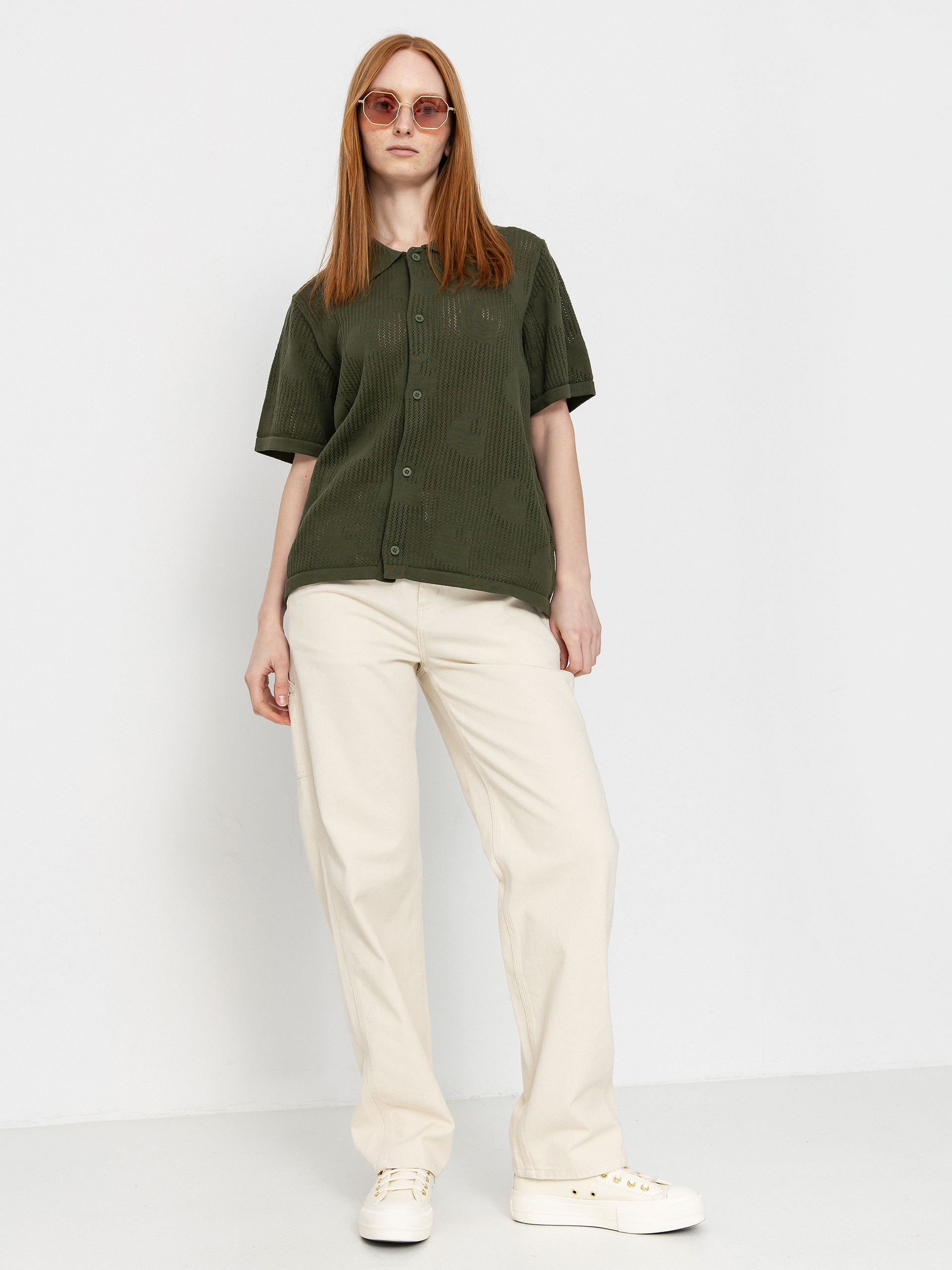 u0421u043eu0440u043eu0447u043au0430 Carhartt WIP Temple Knit Wmn (dollar green)