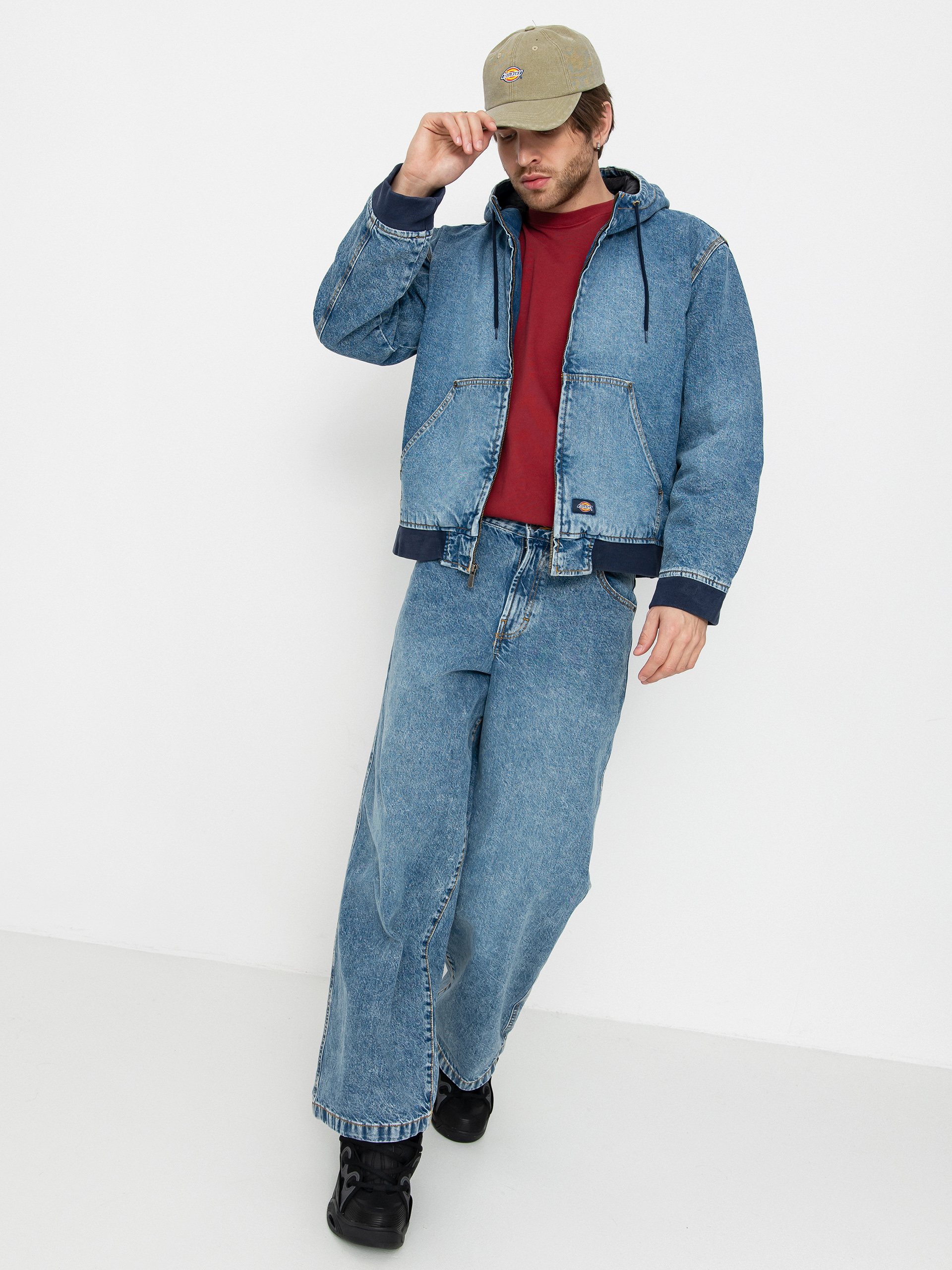 Куртка Dickies Hooded (rinsed blue w/ fade)