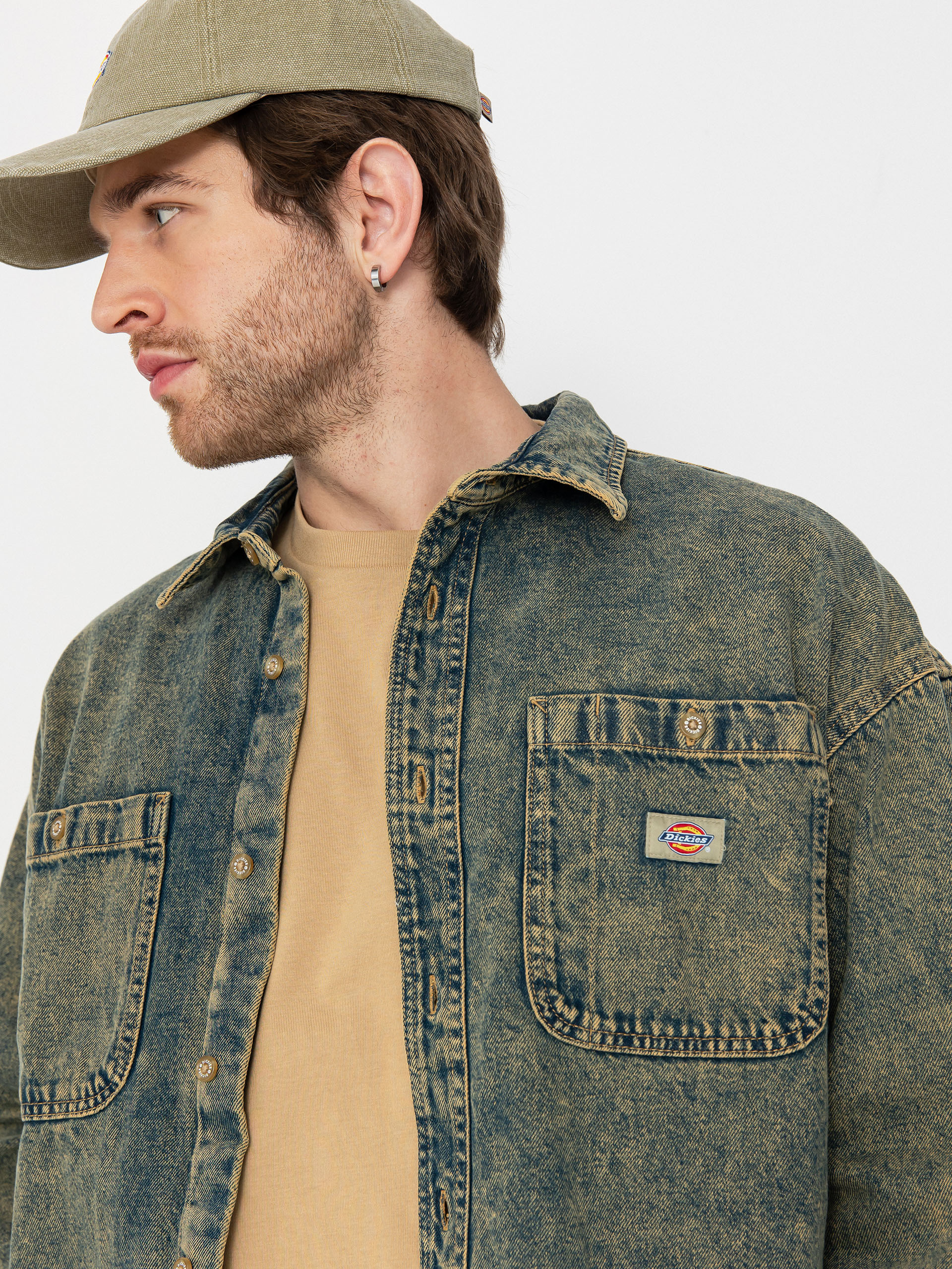 Сорочка Dickies Houston (yellow fade indigo)