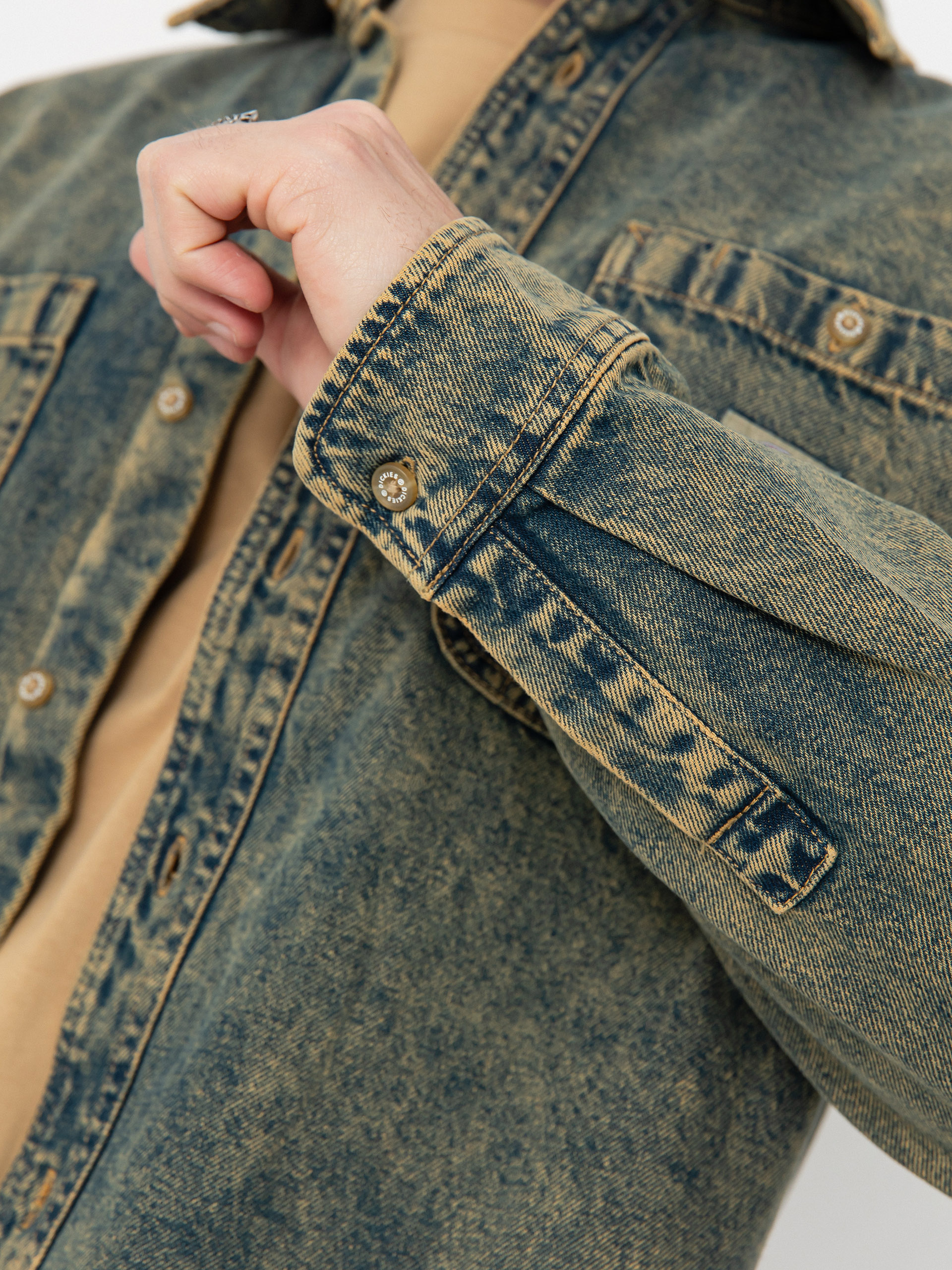 Сорочка Dickies Houston (yellow fade indigo)