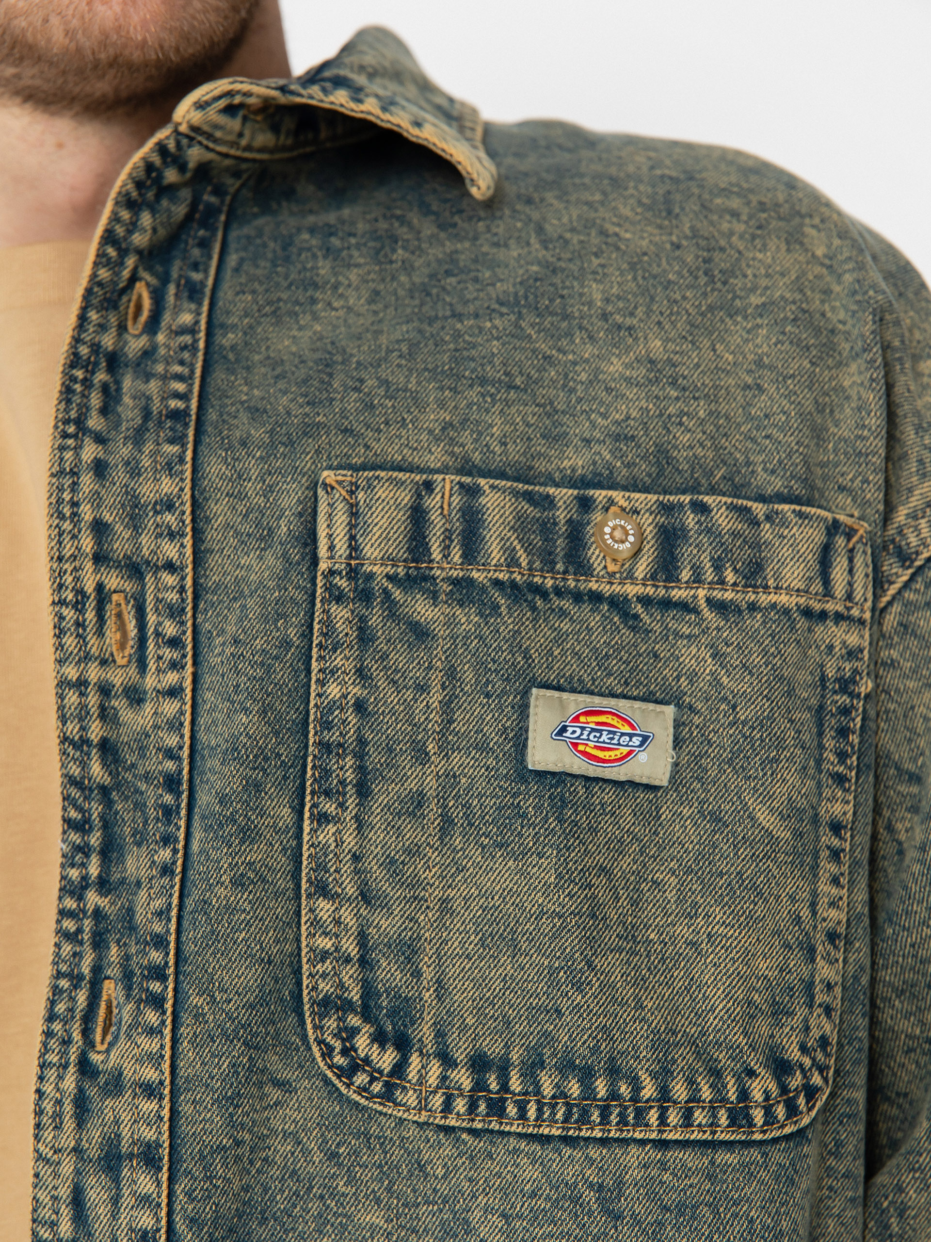 Сорочка Dickies Houston (yellow fade indigo)