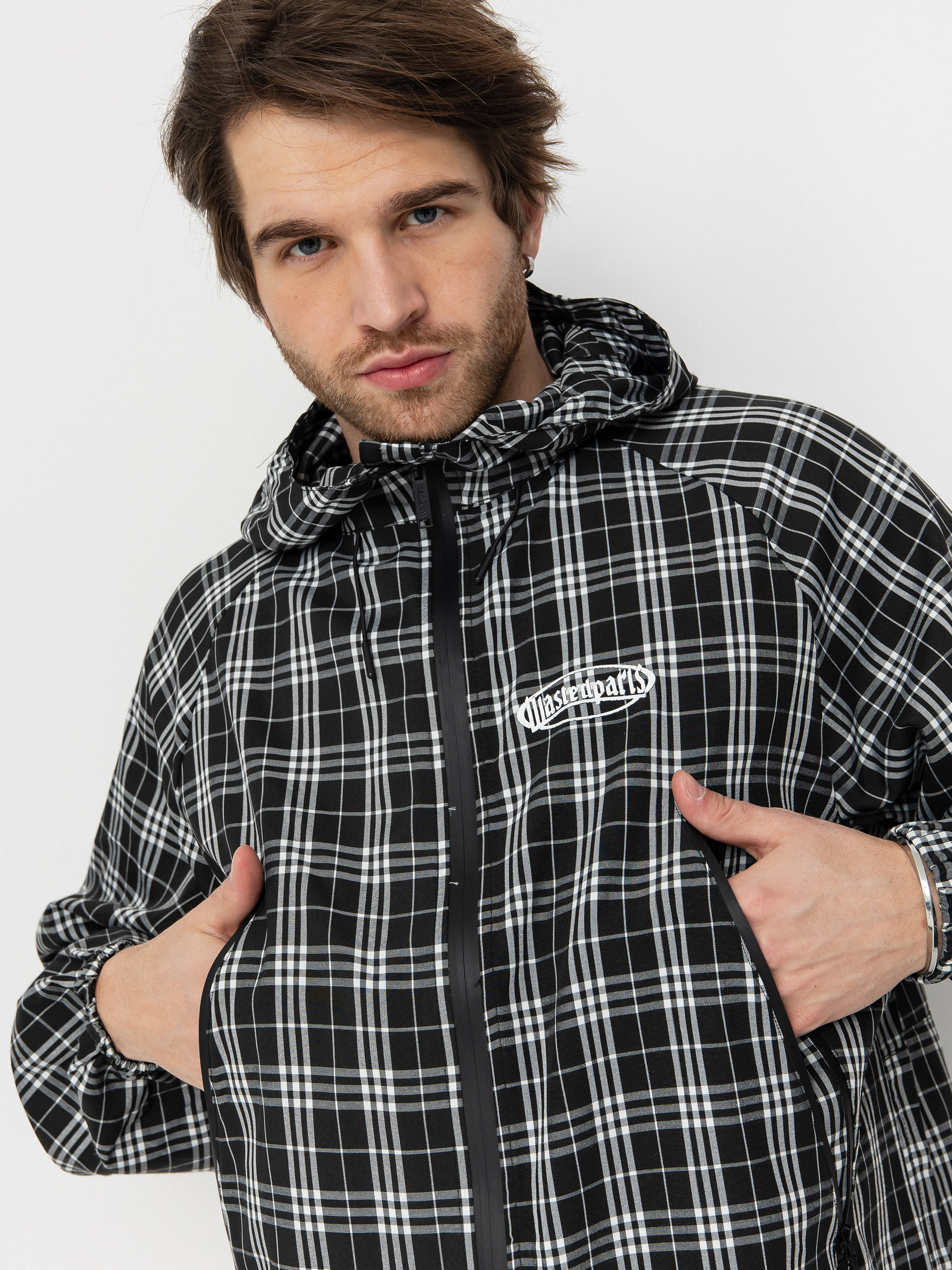 Куртка Wasted Paris Yard Tartan Windbreaker (black/white)