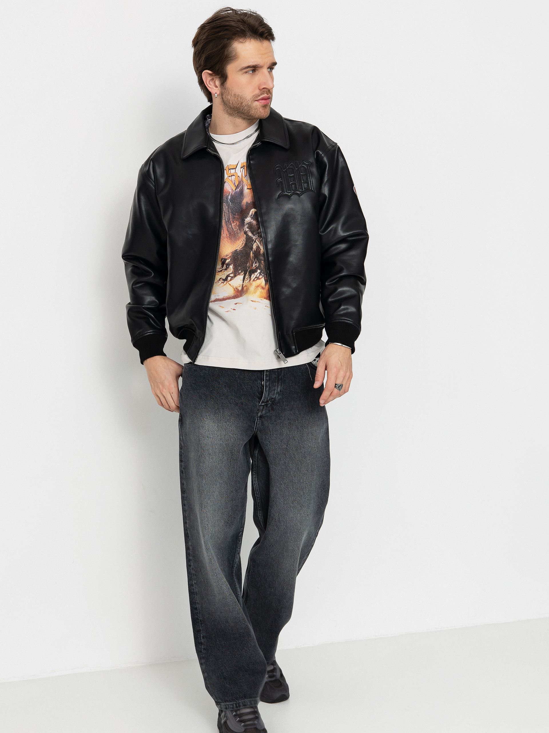 Куртка Wasted Paris Kingdom Curve Varsity (black)