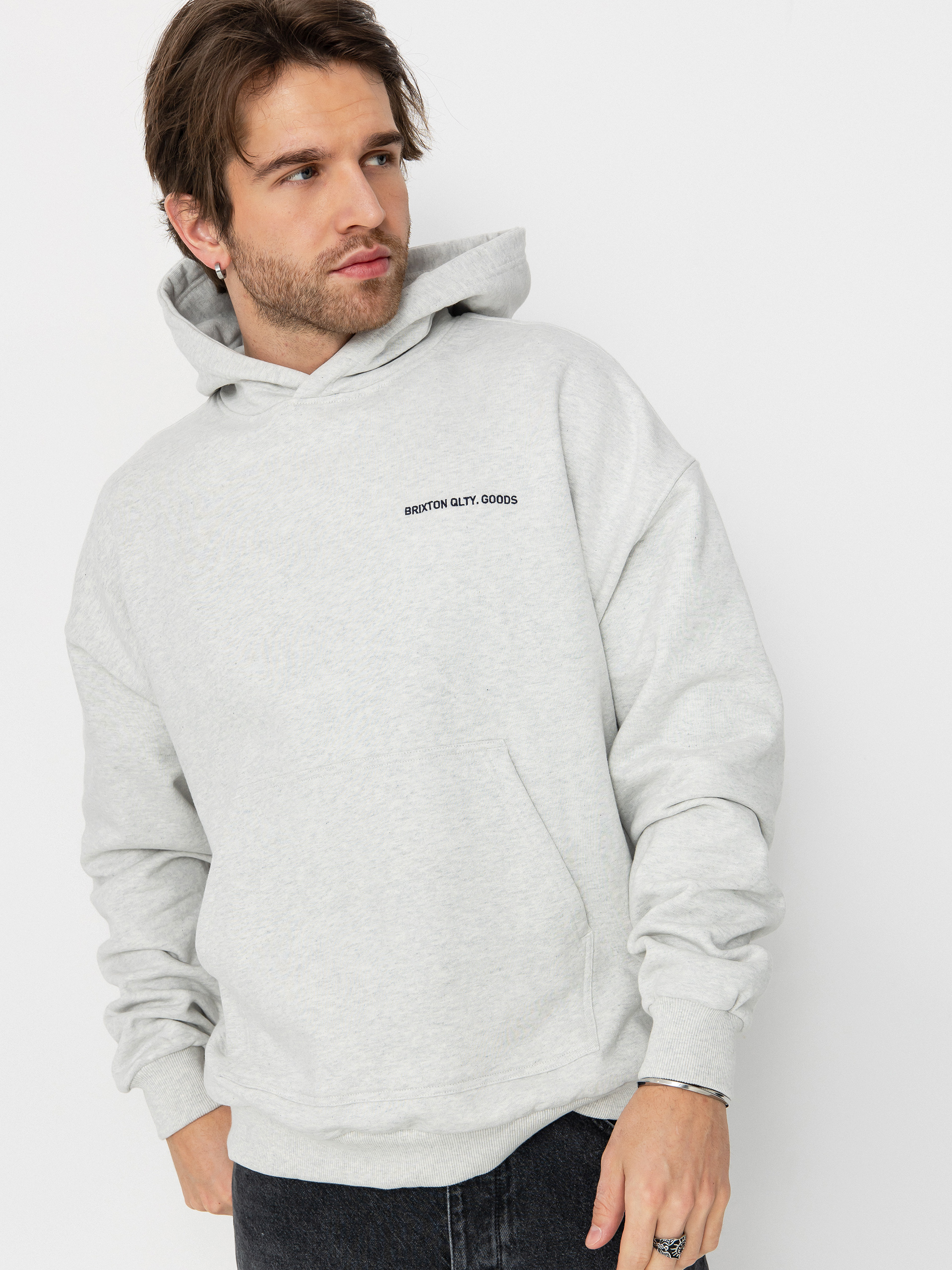 u0425u0443u0434u0456 Brixton Embroidered Heavy Weight HD (heather grey ash)