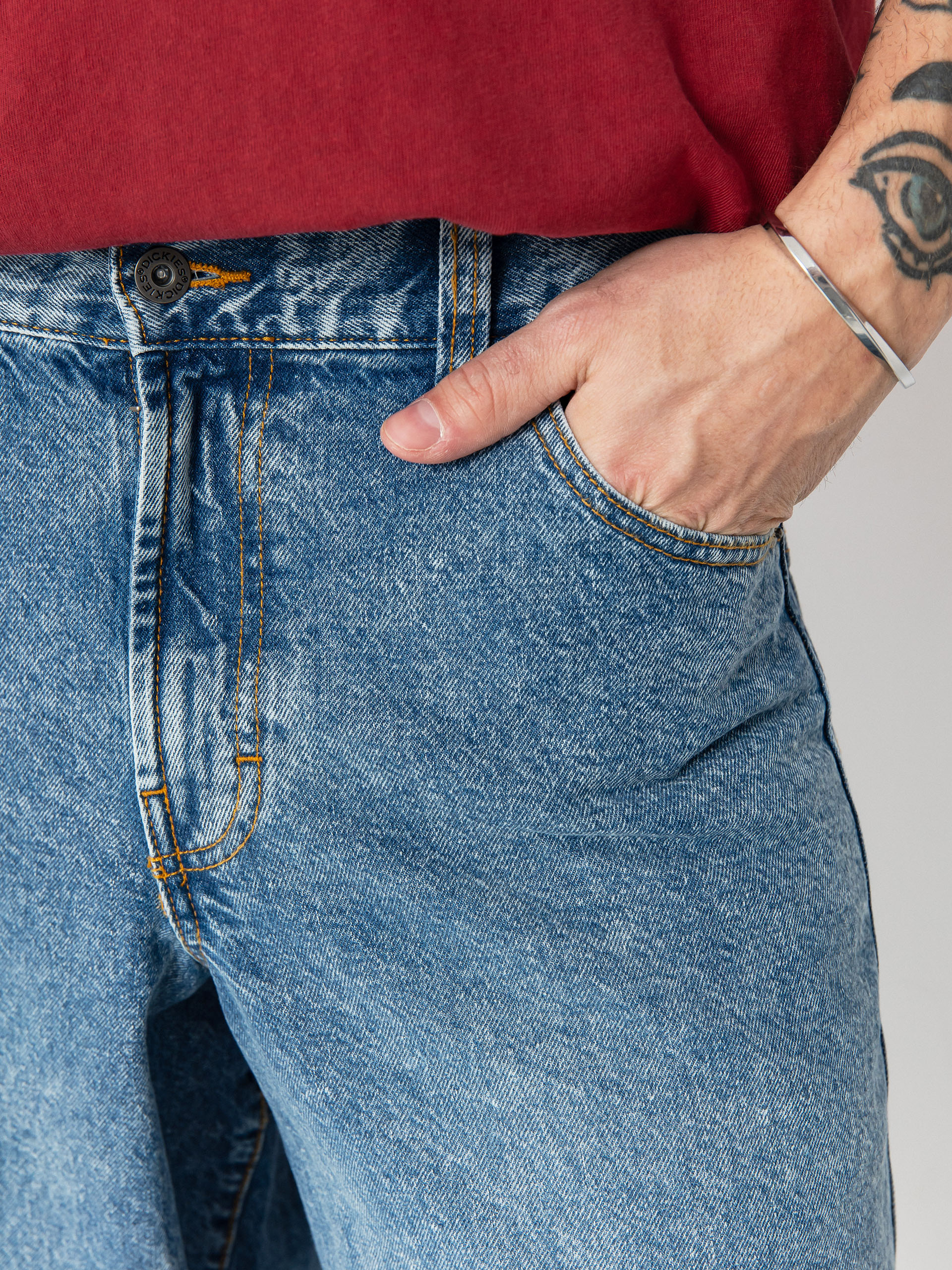 Штани Dickies Loose Wave (rinsed blue w/fade)