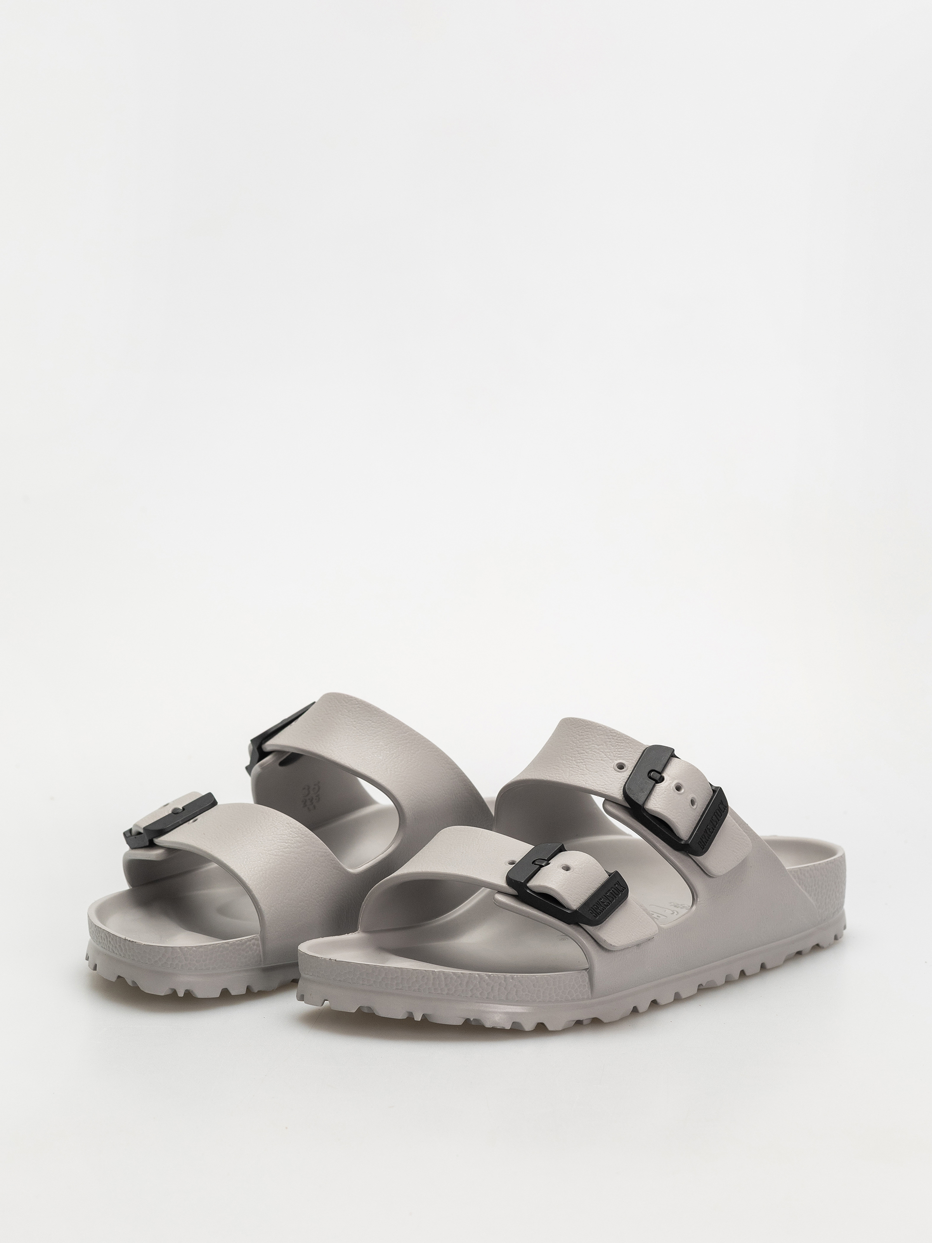 Шльопанці Birkenstock Arizona Stealth Buckle EVA Narrow Wmn (stone coin/black)