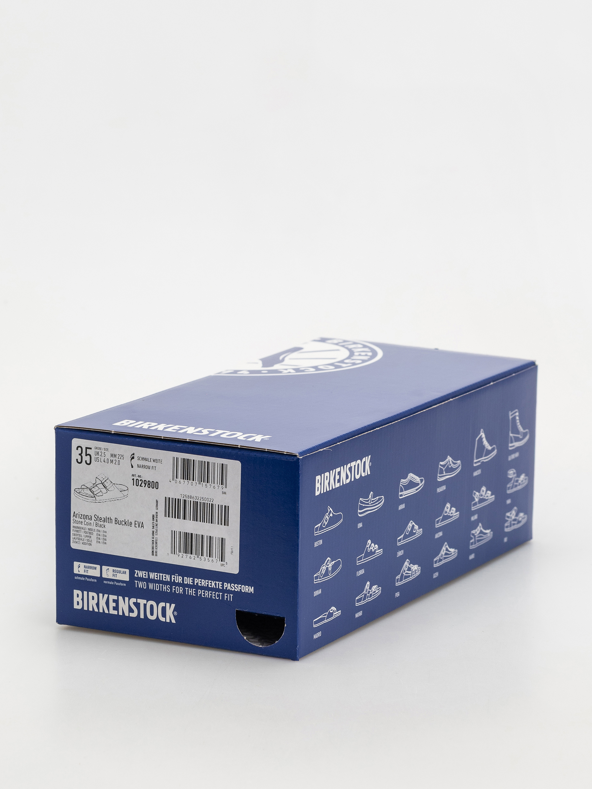 Шльопанці Birkenstock Arizona Stealth Buckle EVA Narrow Wmn (stone coin/black)