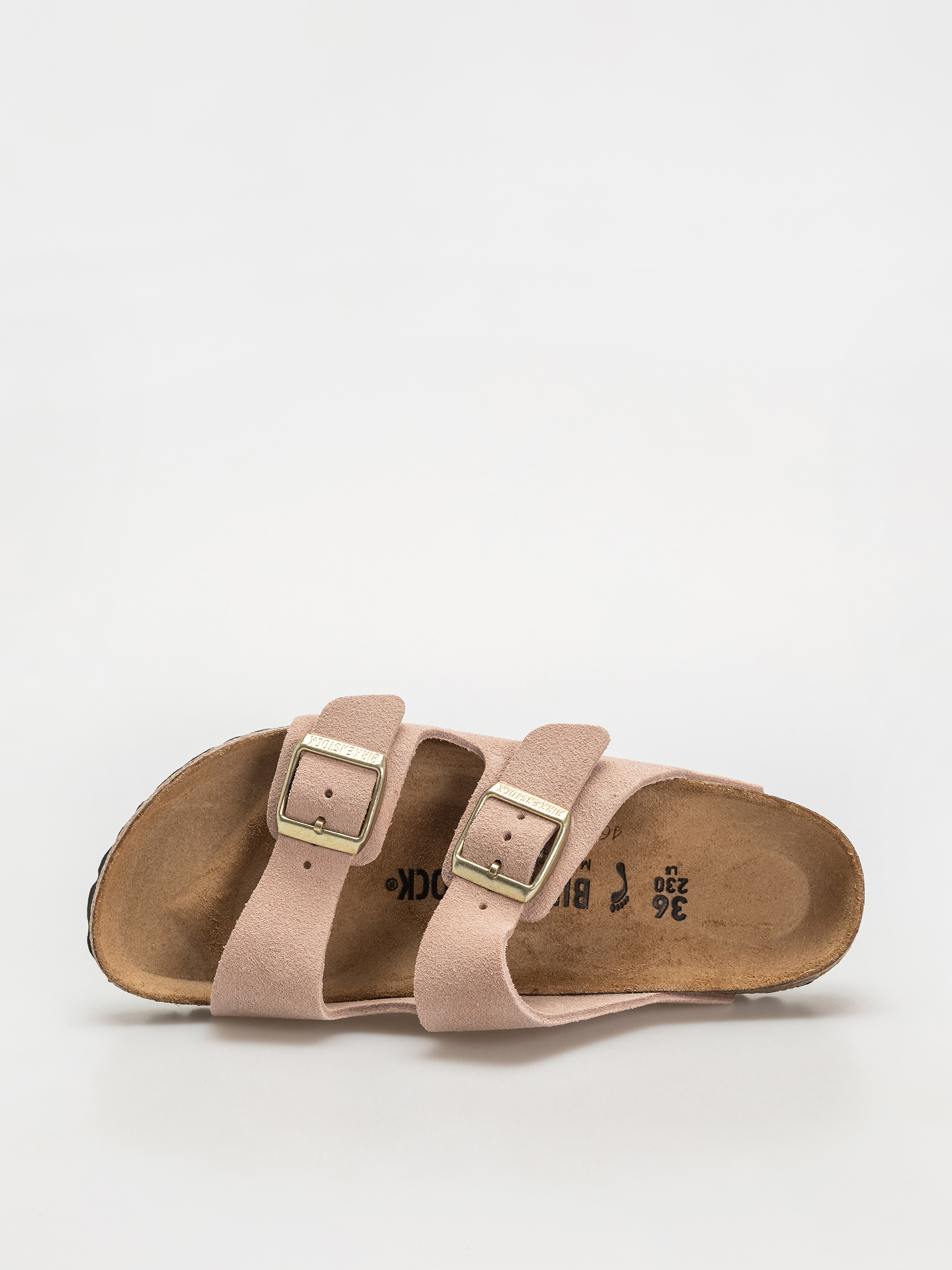 Шльопанці Birkenstock Arizona Suede Leather Narrow Wmn (light rose)