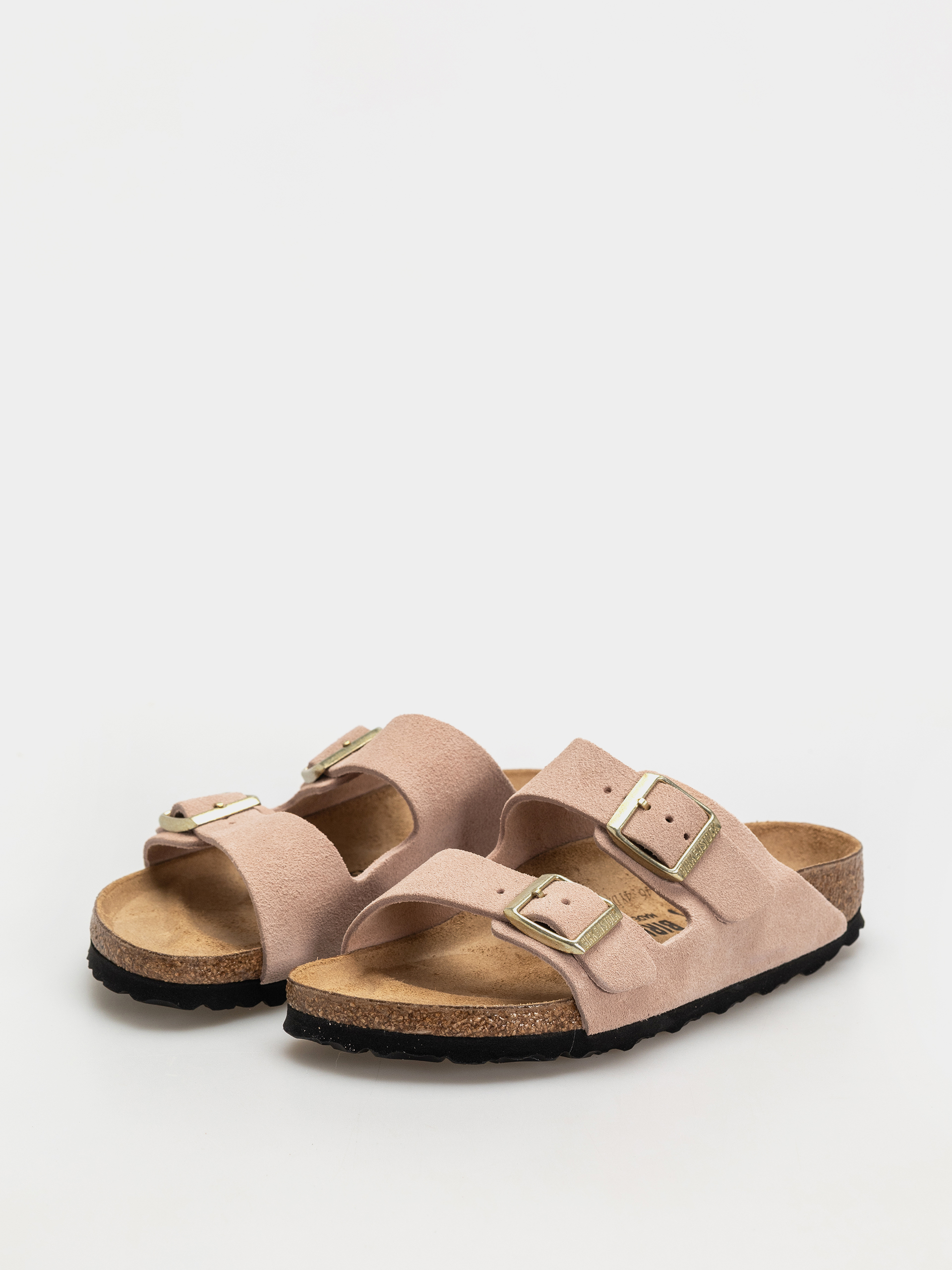 Шльопанці Birkenstock Arizona Suede Leather Narrow Wmn (light rose)