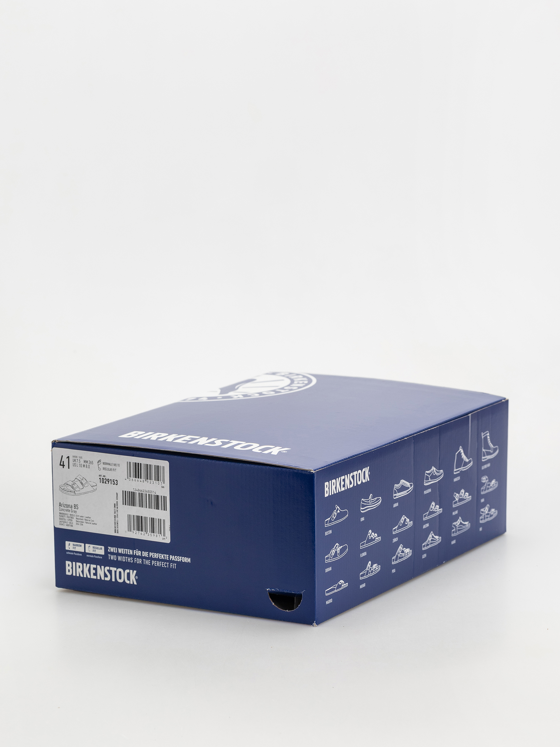 Шльопанці Birkenstock Arizona Natural Leather Regular (concrete gray)